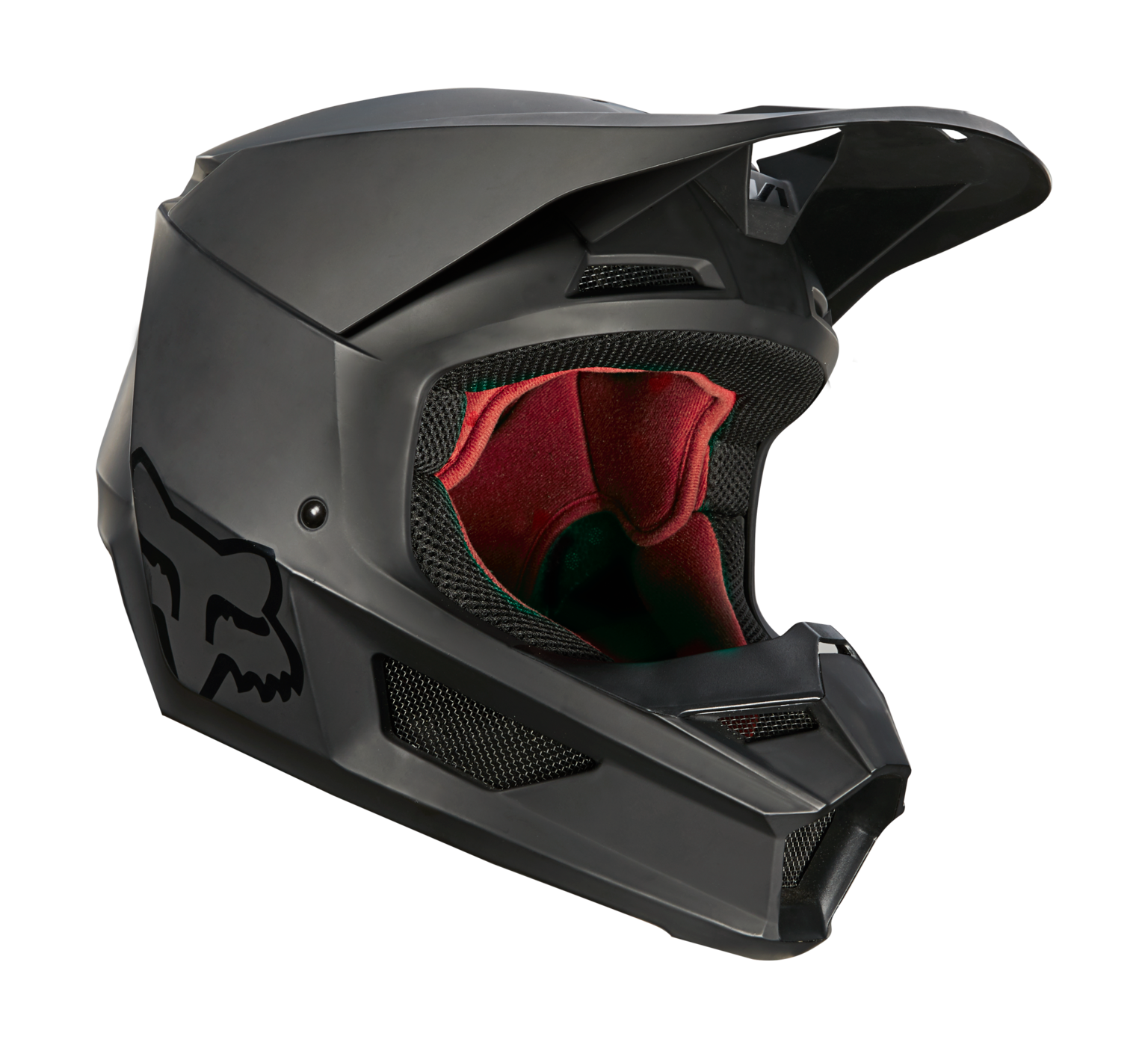 Fox Motocross Helmet V1 Matte - Matte Black