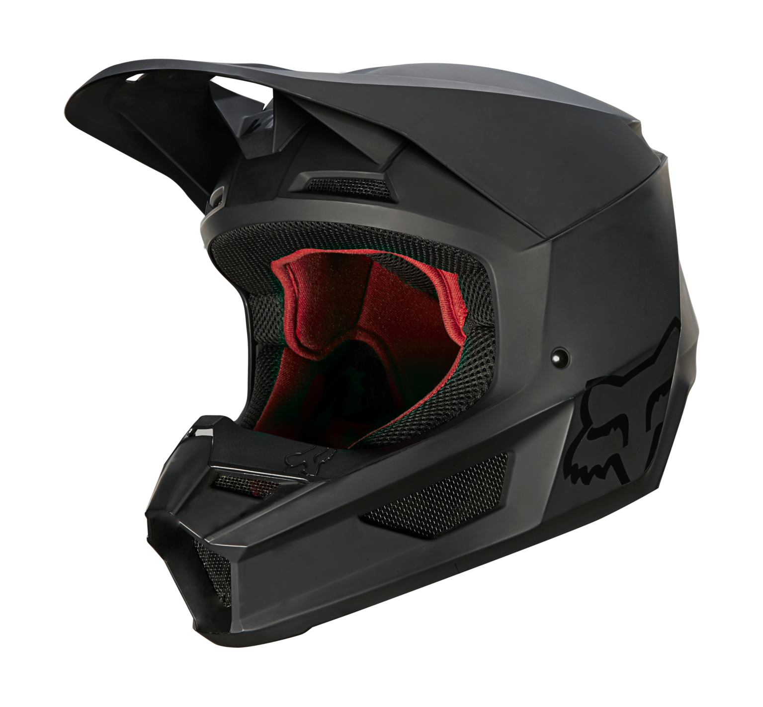 Fox Motocross Helmet V1 Matte - Matte Black