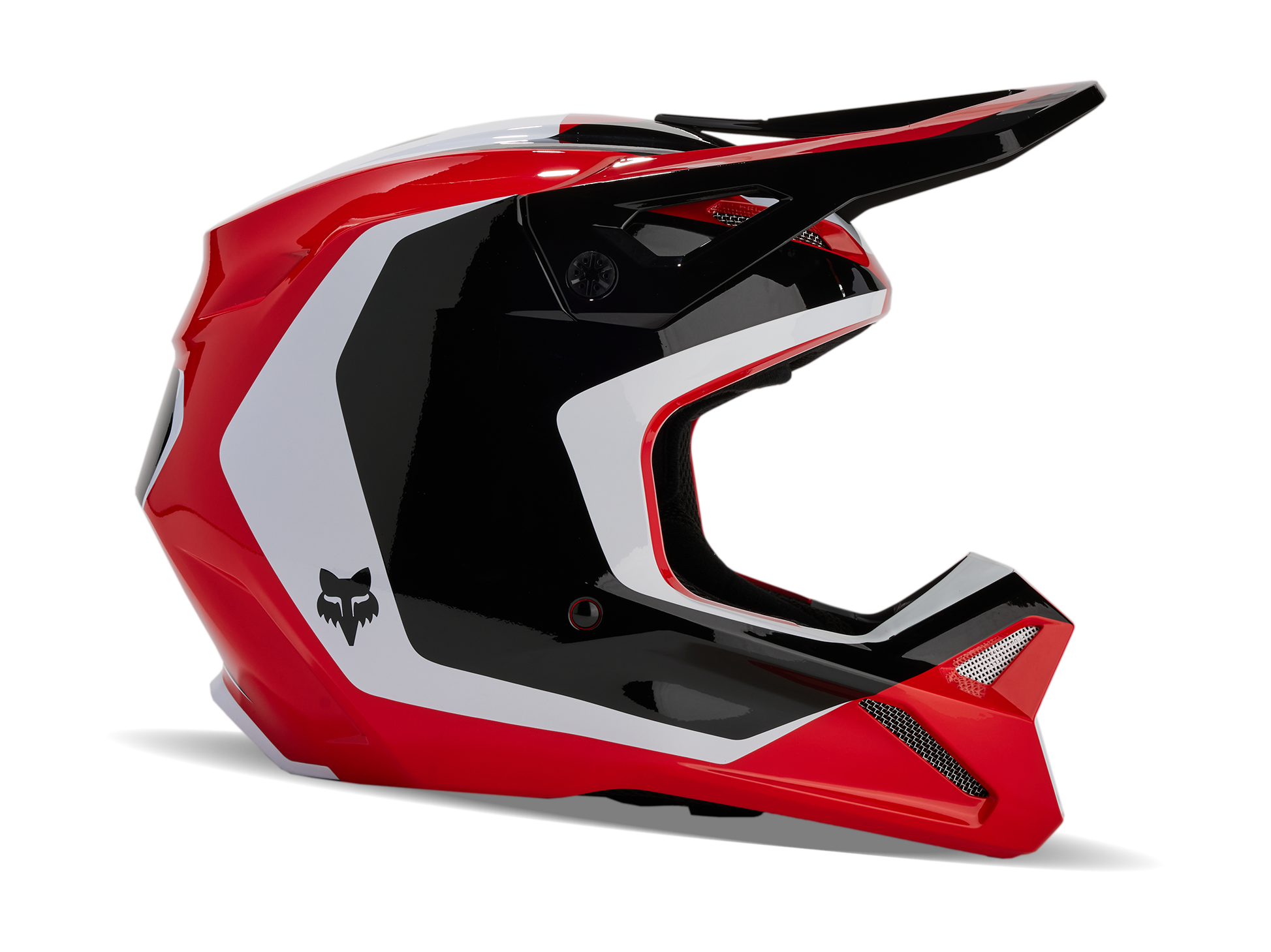 Fox Motocross Helmet V1 Nitro - Flo Red