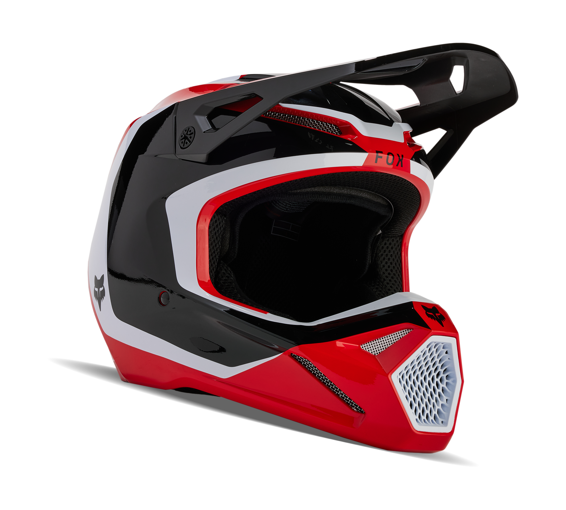 Fox Motocross Helmet V1 Nitro - Flo Red