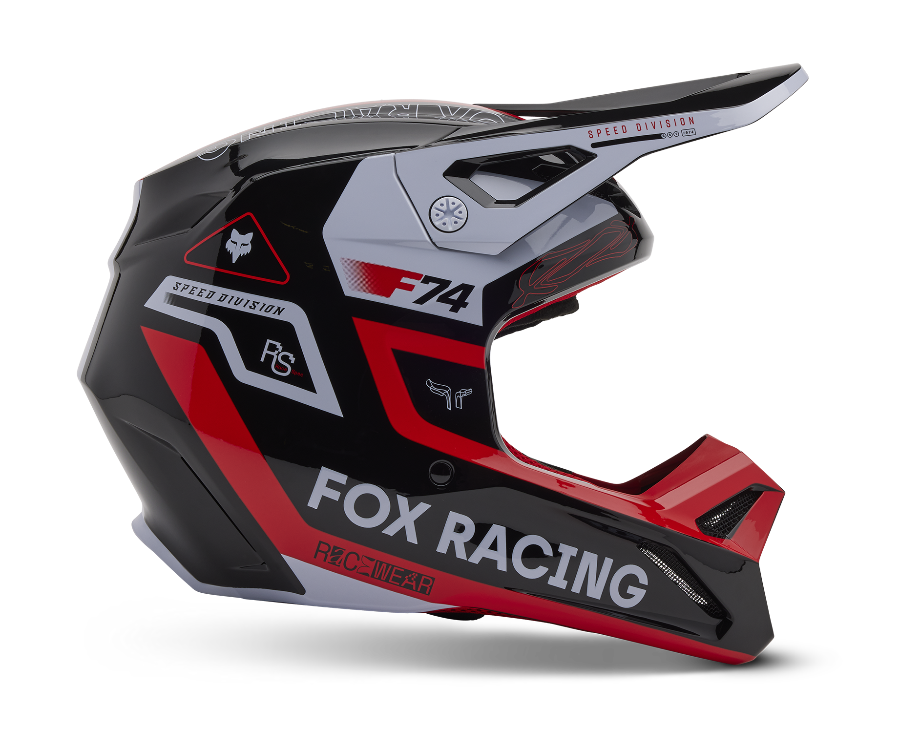 Fox Motocross Helmet V1 Race Spec - Fluo Red