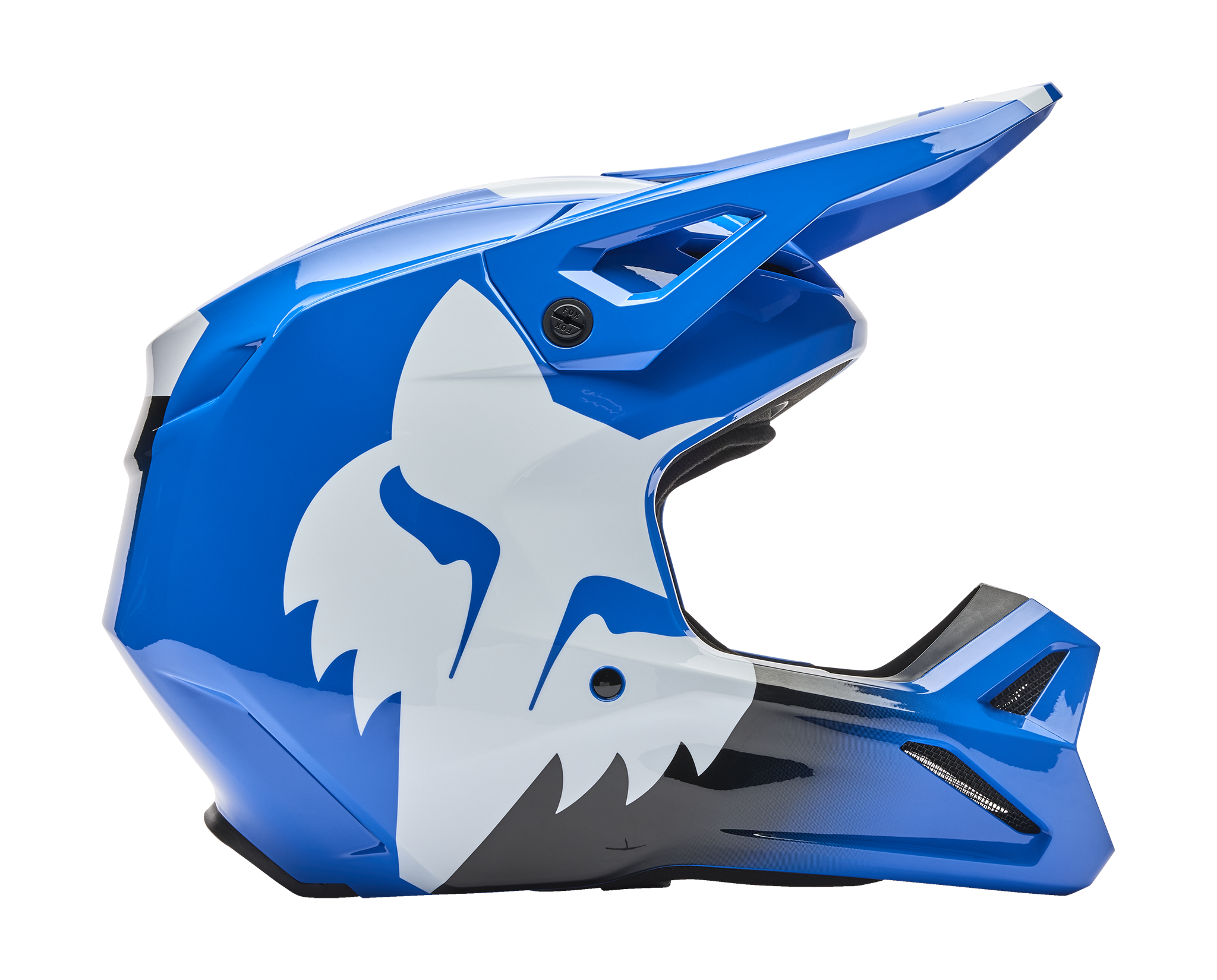 Fox Motocross Helmet V1 Shield - Blue