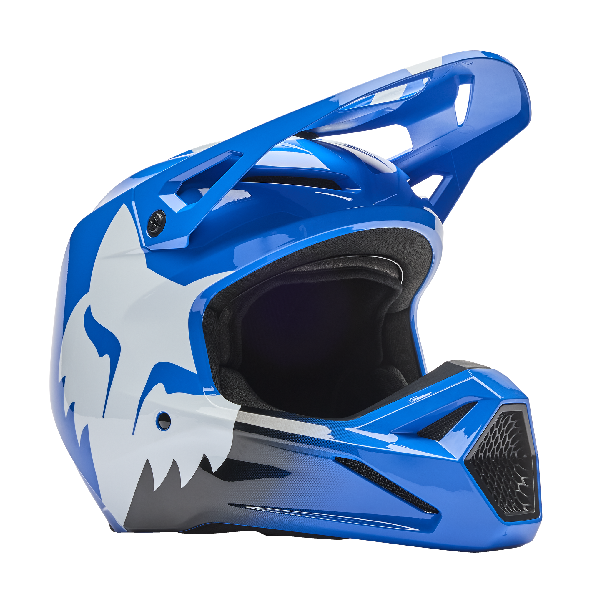 Fox Motocross Helmet V1 Shield - Blue