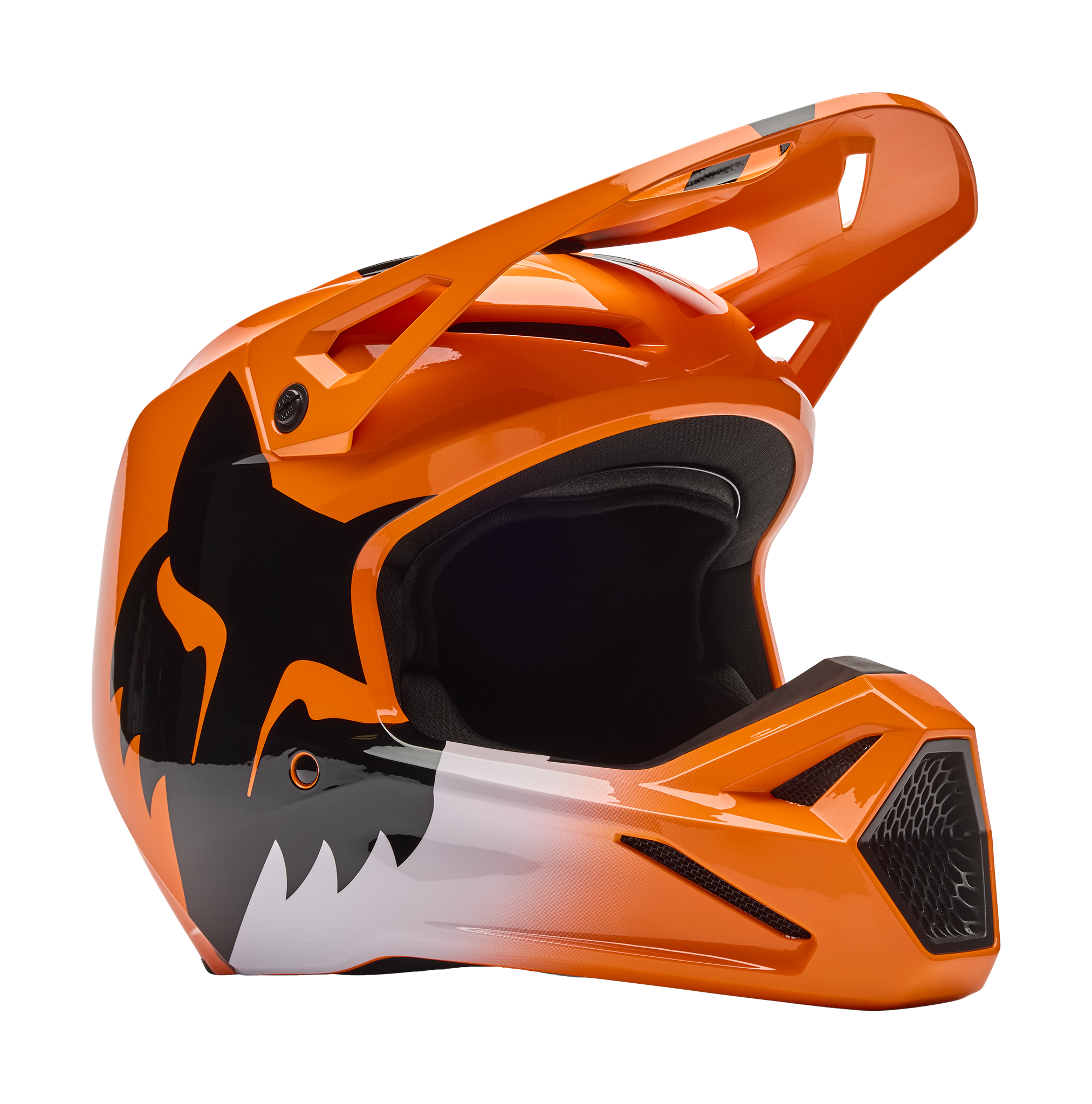 Fox Motocross Helmet V1 Shield - Fluo Orange