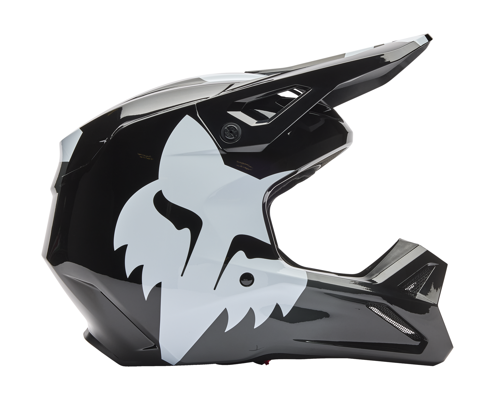 Fox Motocross Helmet V1 Shield - Black