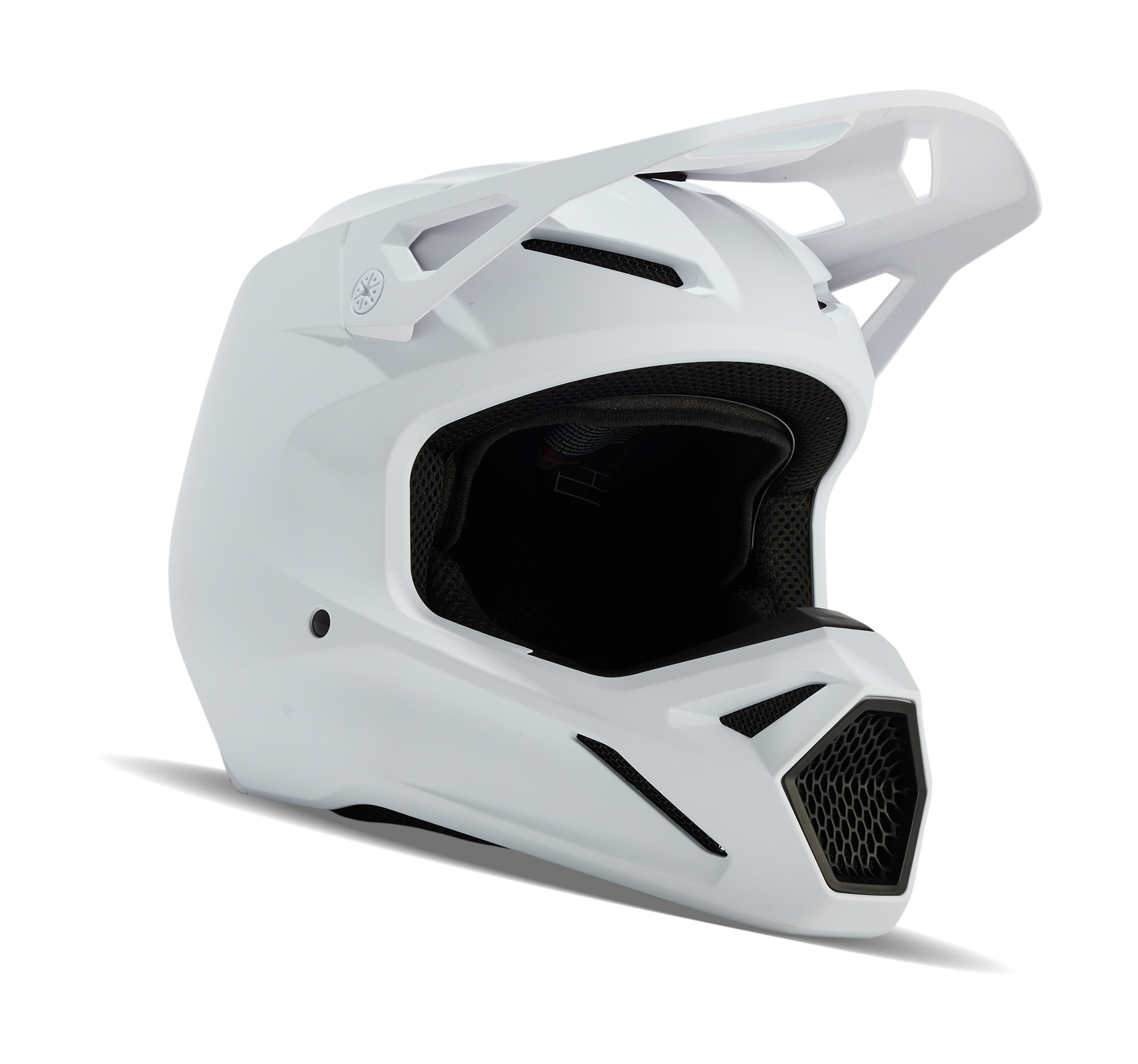Fox Motocross Helmet V1 Solid - Matte White