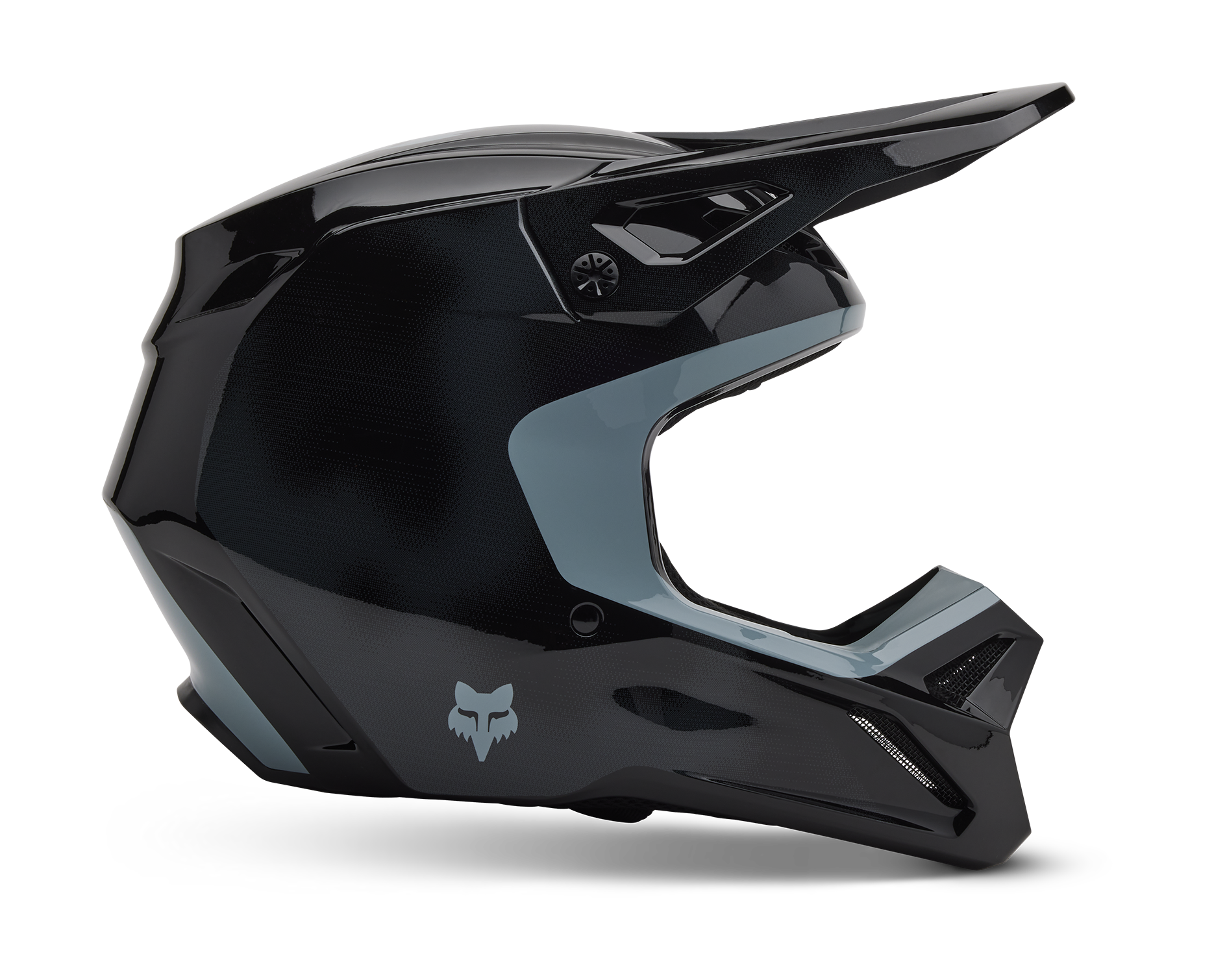 Fox Motocross Helmet V1 Taunt - Black
