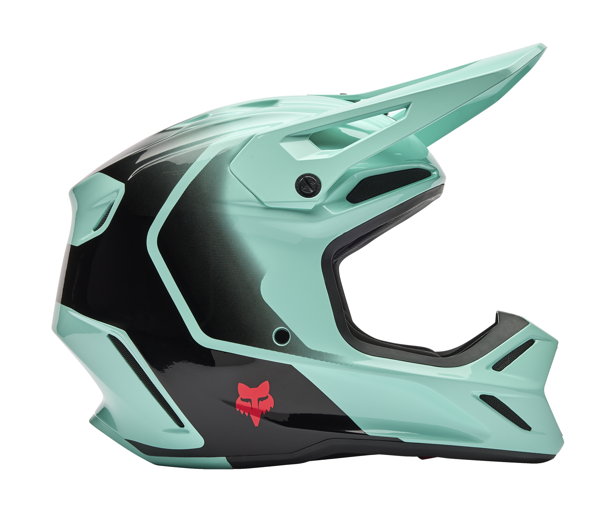 Fox Motocross Helmet V3 Drip - Turquoise