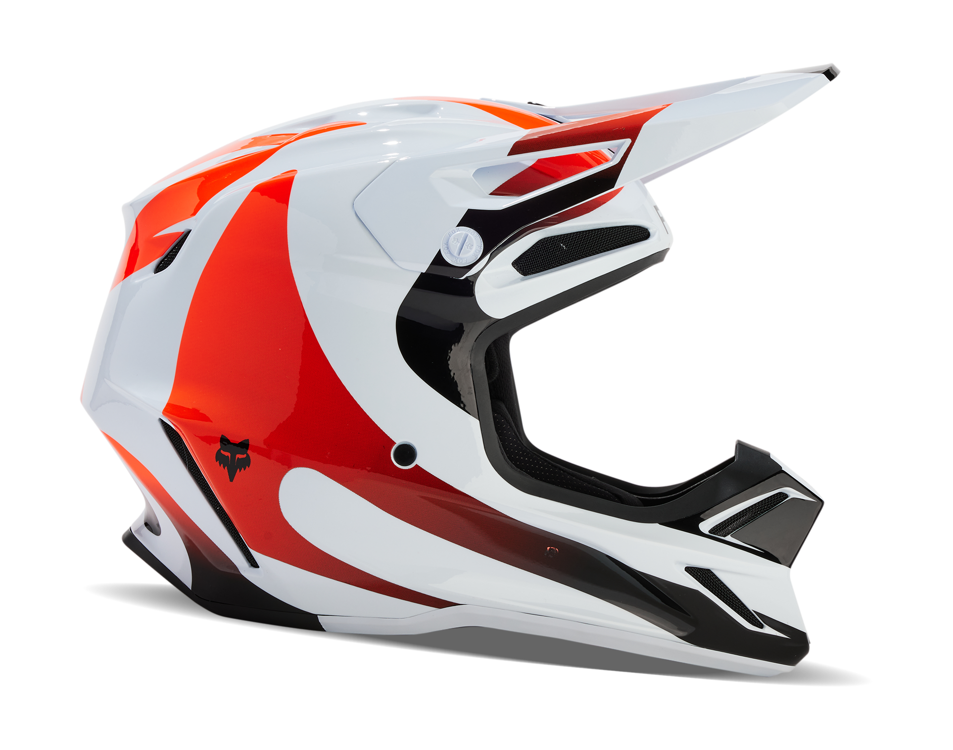 Fox Motocross Helmet V3 Magnetic - White