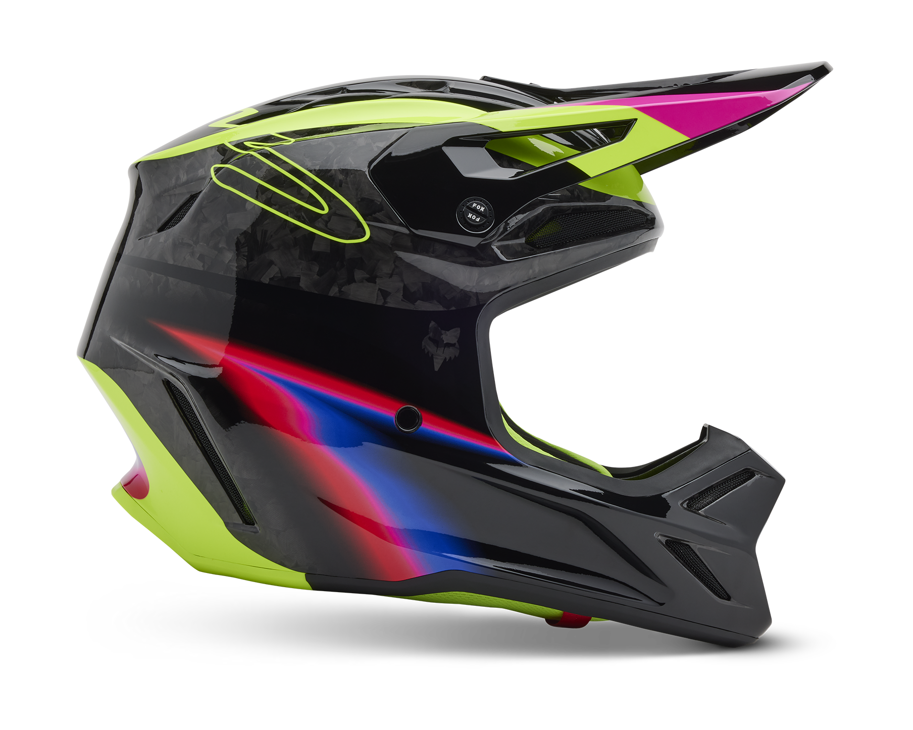 Fox Motocross Helmet V3 RS Energy - Black