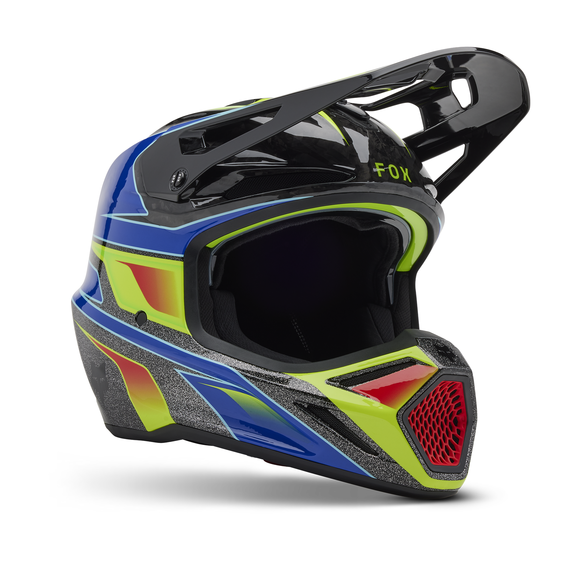 Fox Motocross Helmet V3 RS Energy - Black