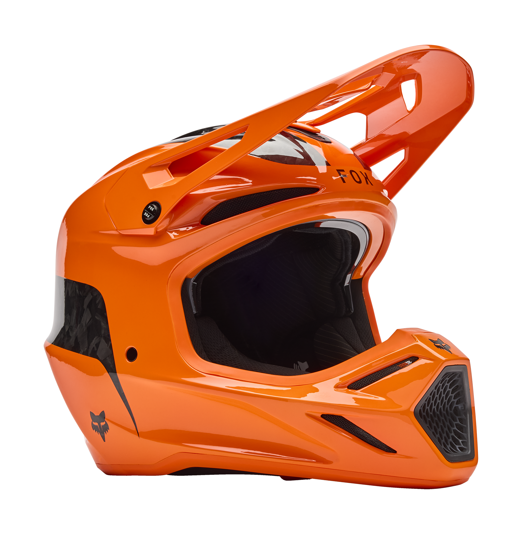 Fox Motocross Helmet V3 RS Fracture - Fluo Orange