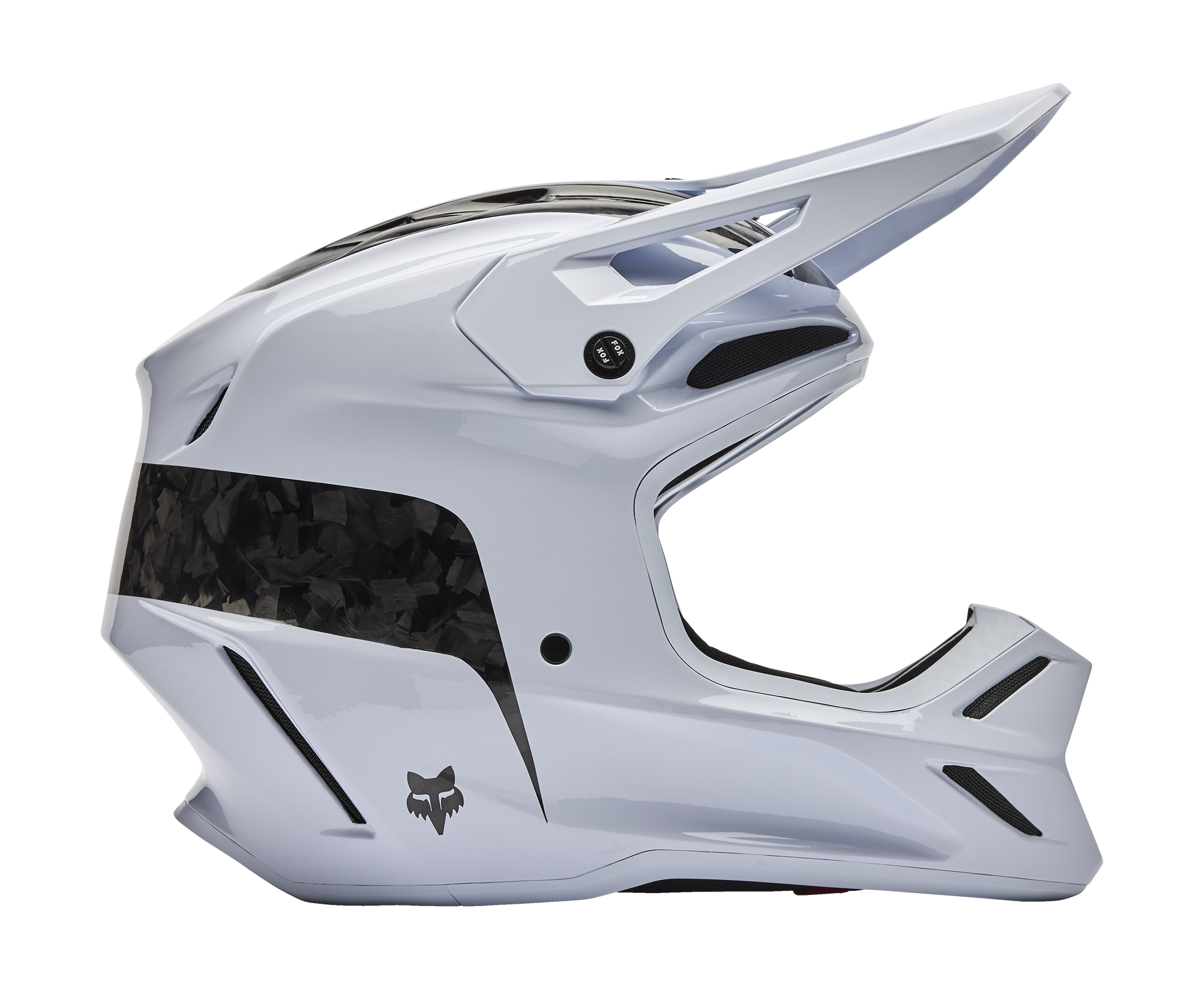 Fox Motocross Helmet V3 RS Fracture - White
