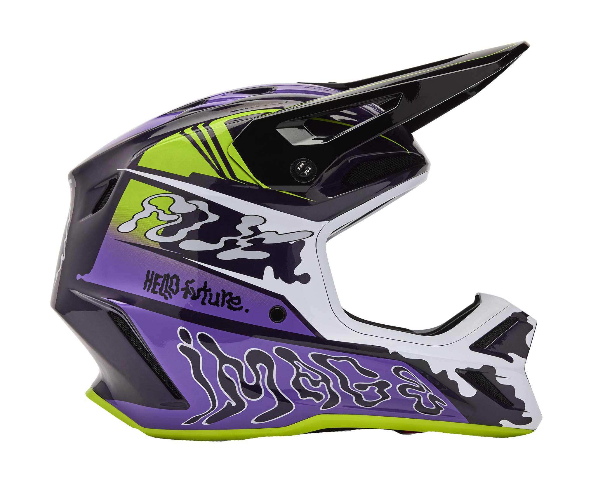 Fox Motocross Helmet V3 RS Image Phantom LE - Purple Haze