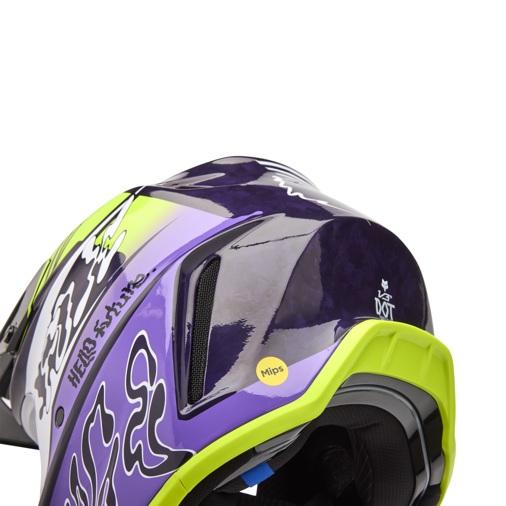 Fox Motocross Helmet V3 RS Image Phantom LE - Purple Haze