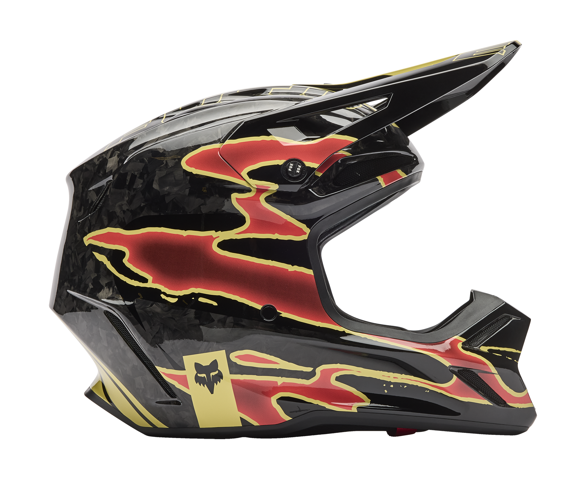 Fox Motocross Helmet V3 RS Inning - Black
