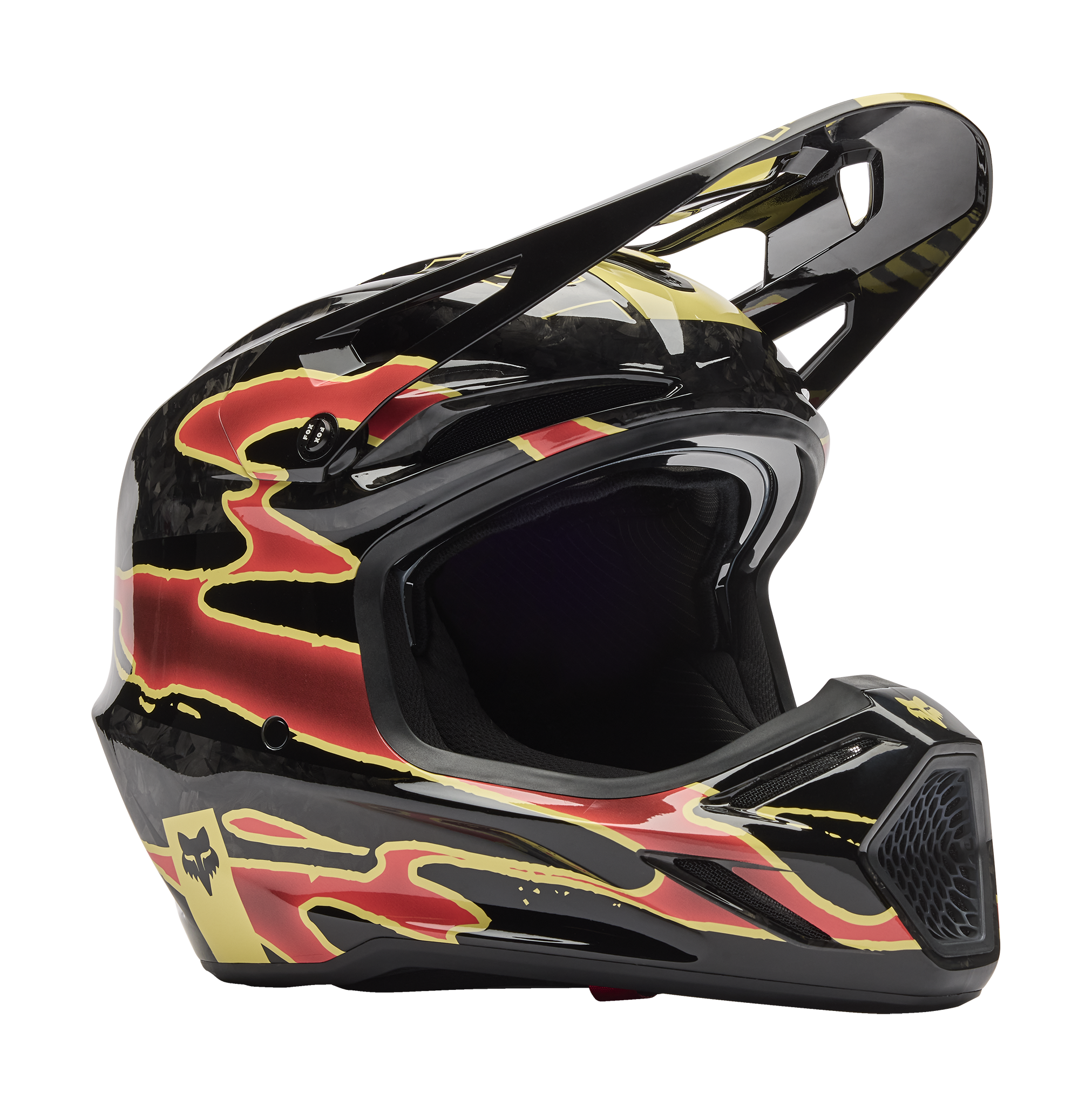 Fox Motocross Helmet V3 RS Inning - Black