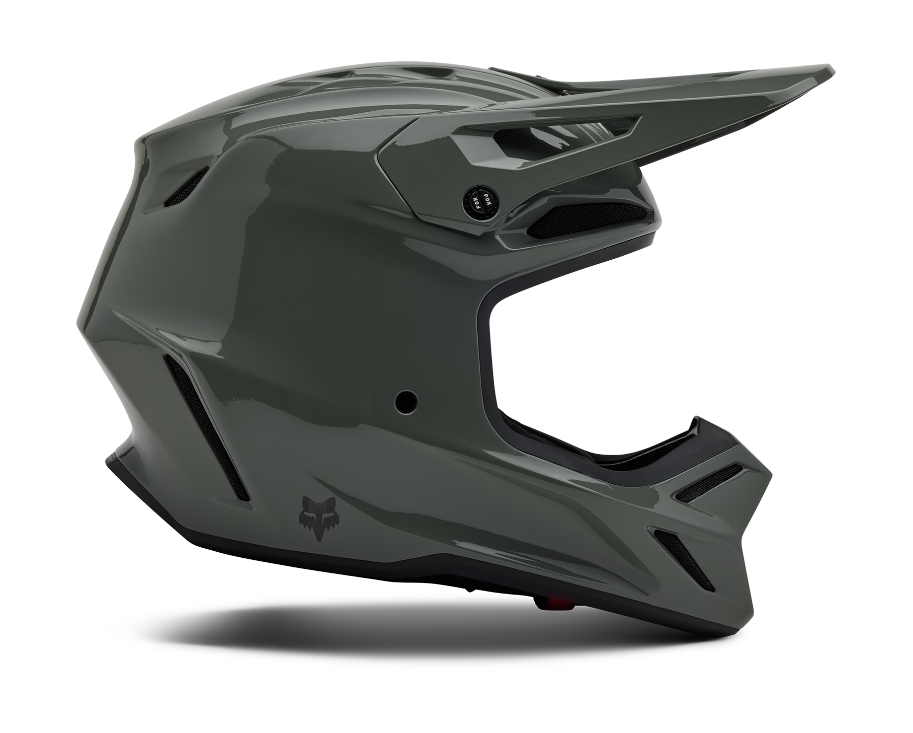 Fox Motocross Helmet V3 RS Solid - Dark Stone