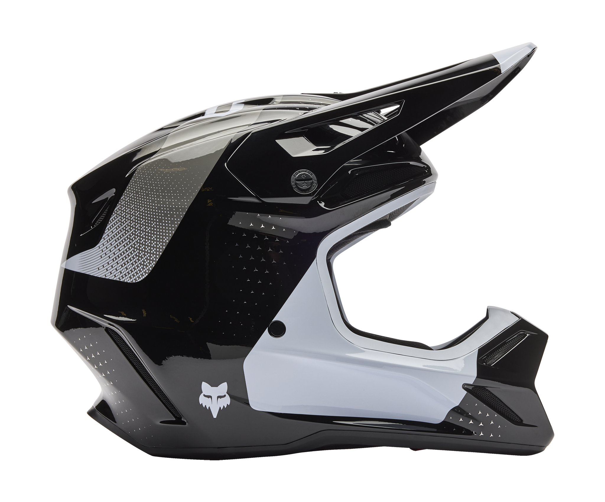 Fox Motocross Helmet V3 Tine - Black