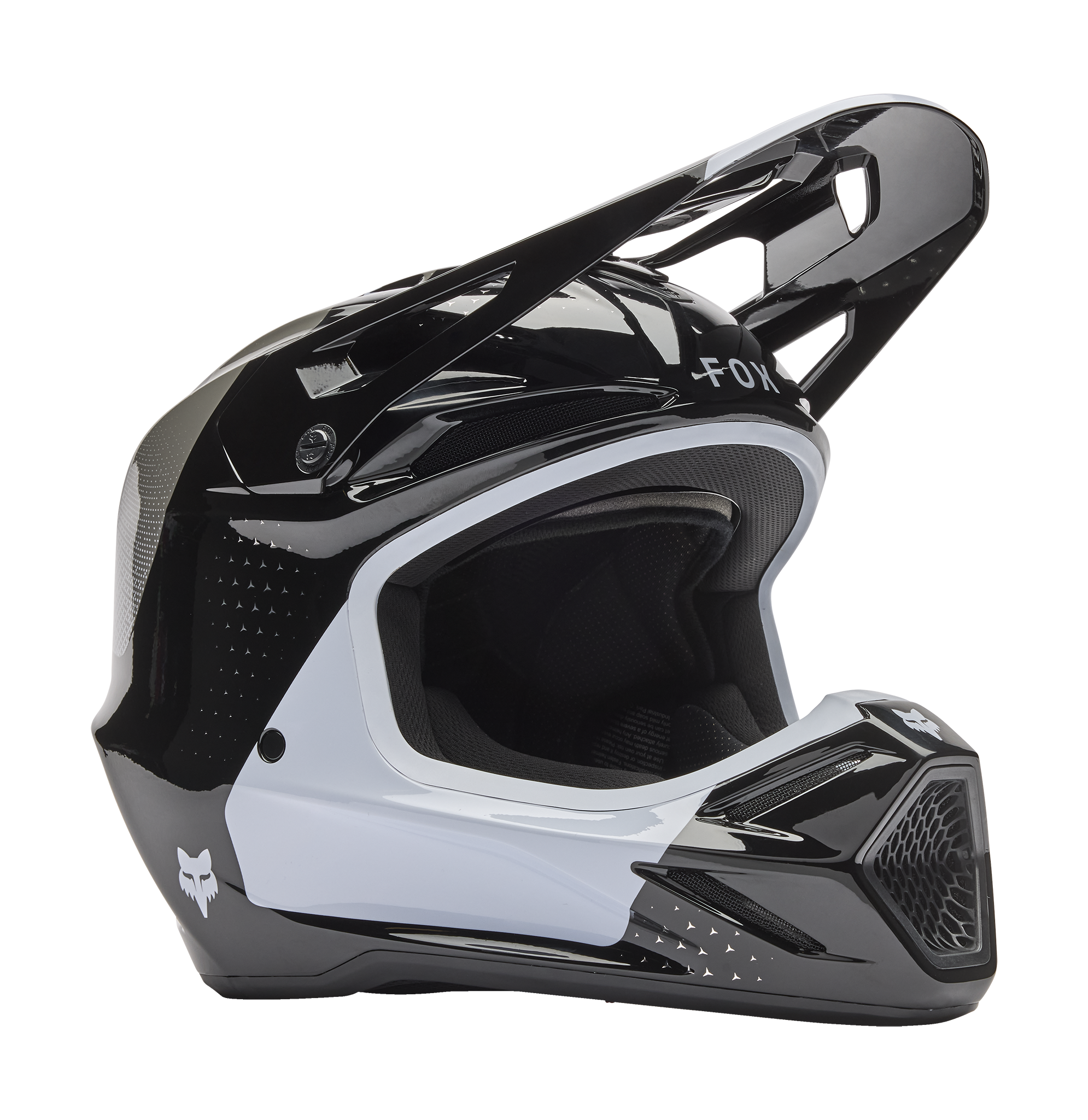 Fox Motocross Helmet V3 Tine - Black