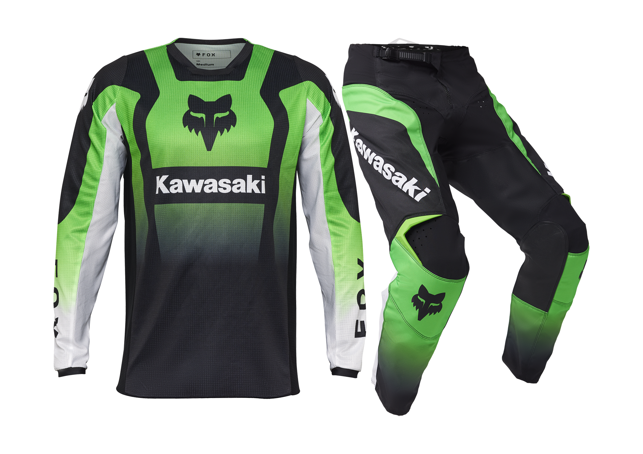 Fox Motocross Gear 180 Kawasaki - Fluo Green