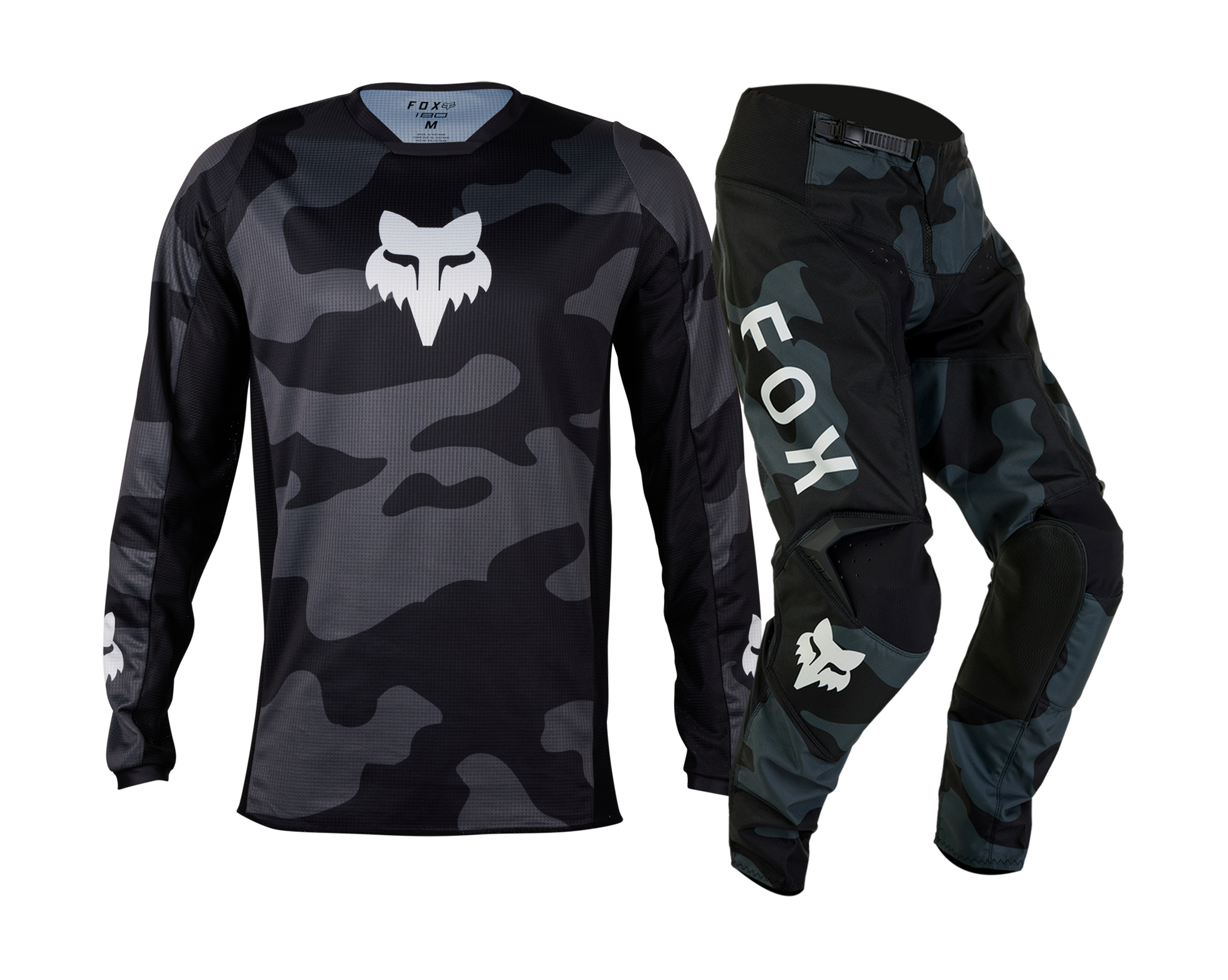 Fox Motocross Gear 2026 180 Bnkr - Black Camo