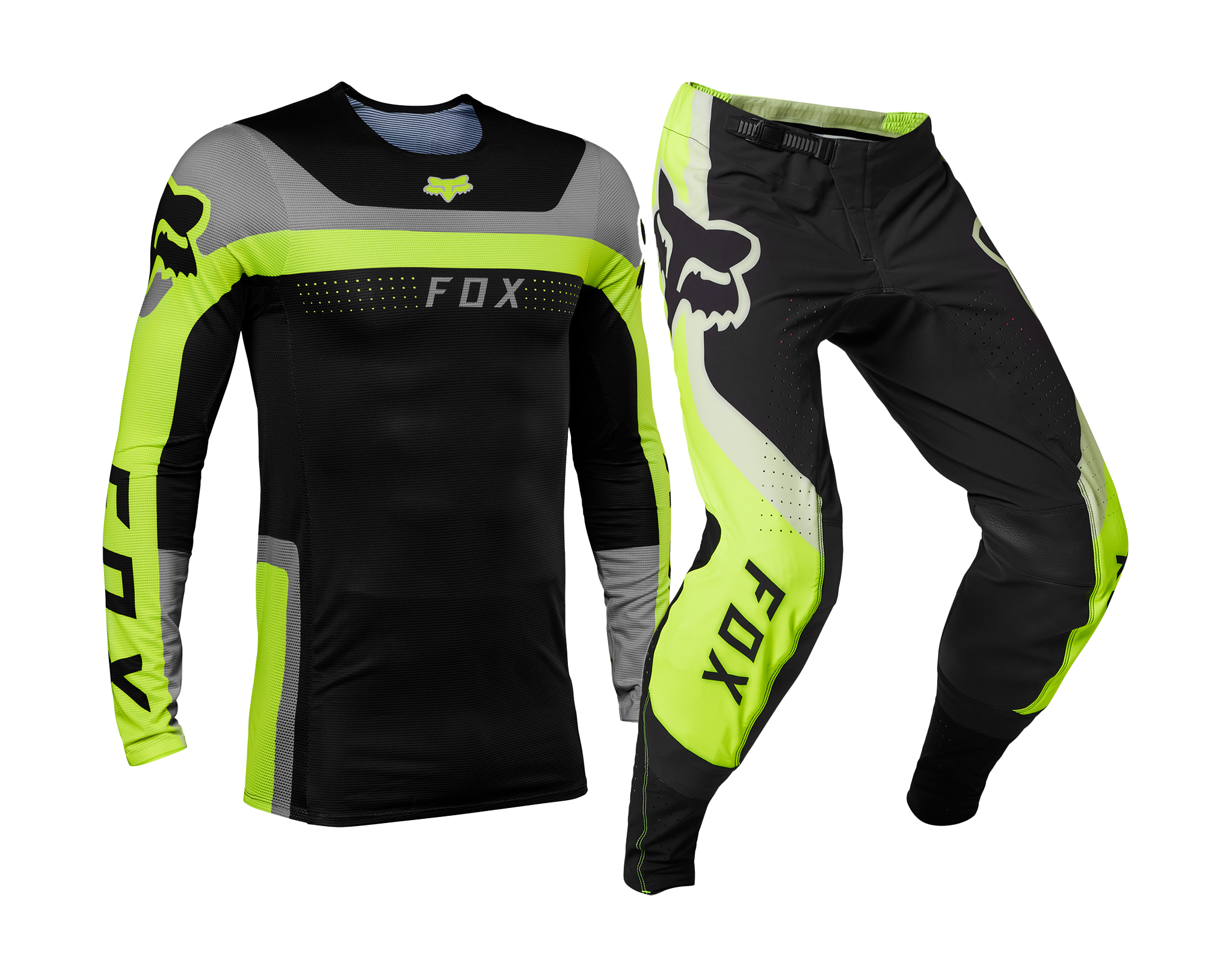 Fox Motocross Gear Flexair Efekt - Fluo Yellow