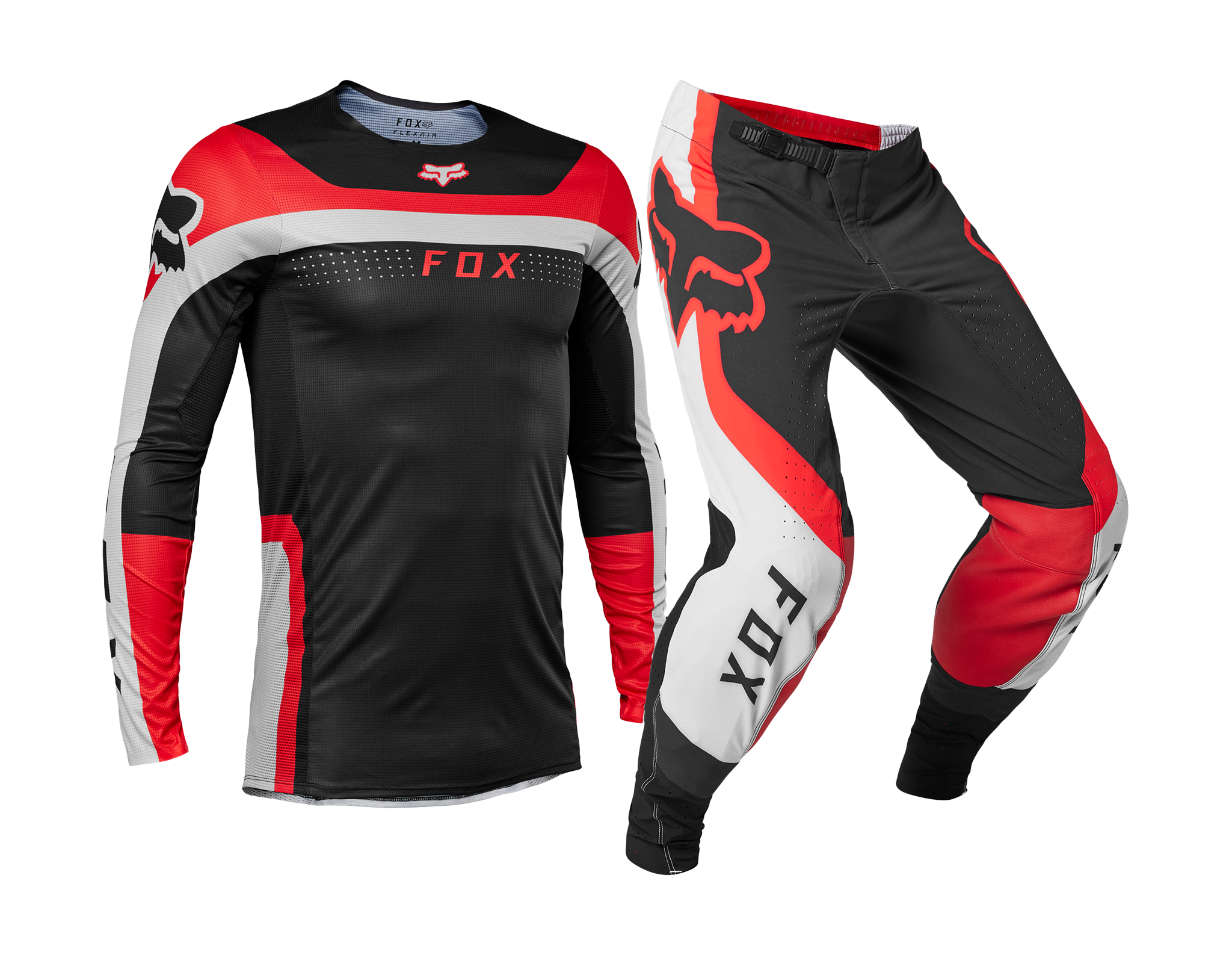 Fox Motocross Gear Flexair Efekt - Fluo Red