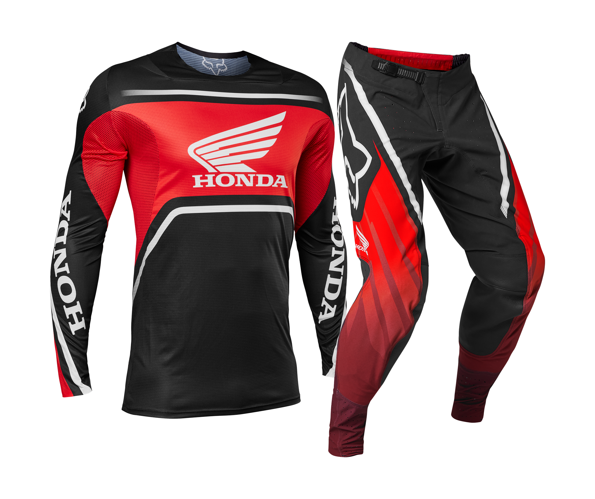 Fox Motocross Gear Flexair Honda - Red / Black / White