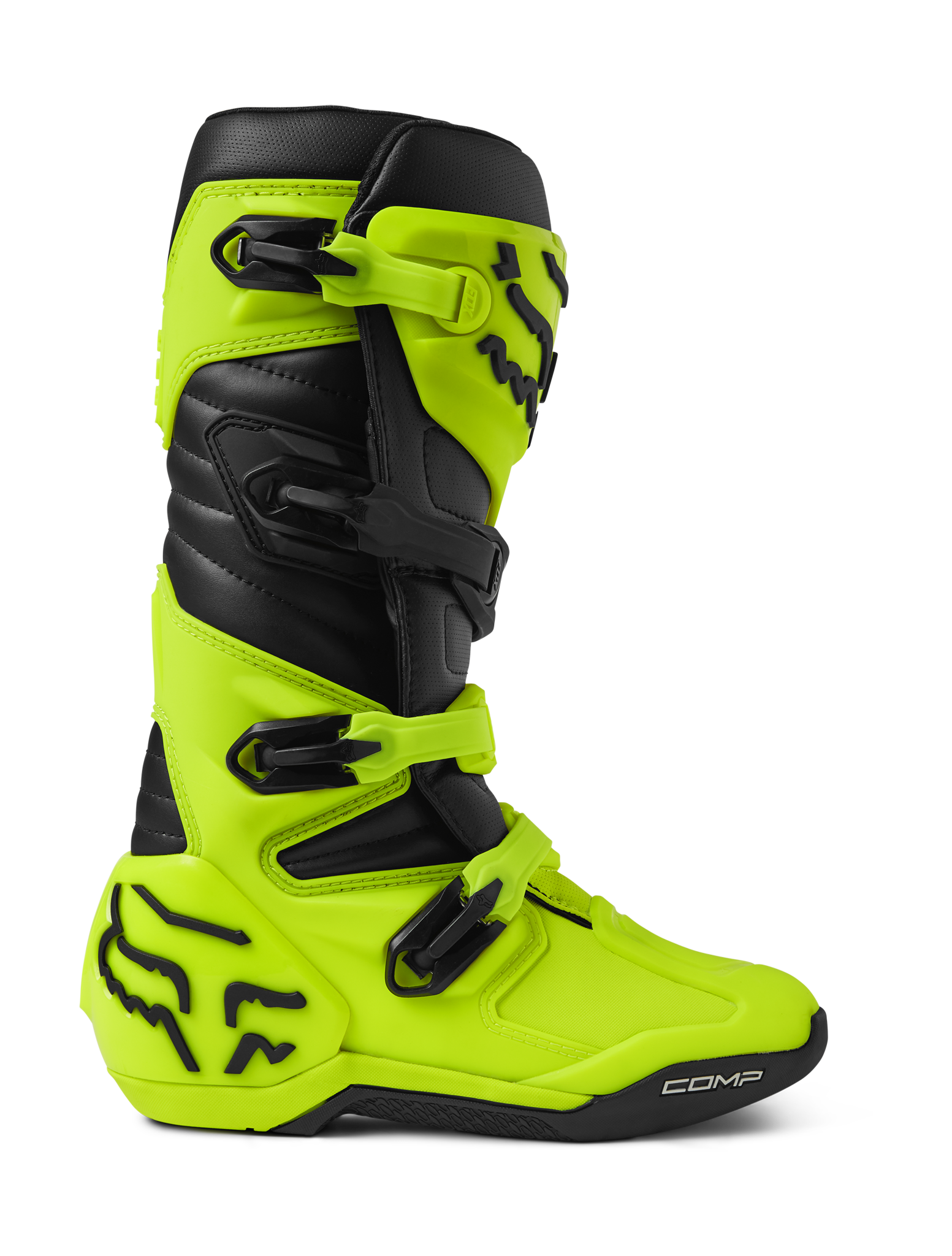 Fox Motocross Boots Comp - Fluo Yellow