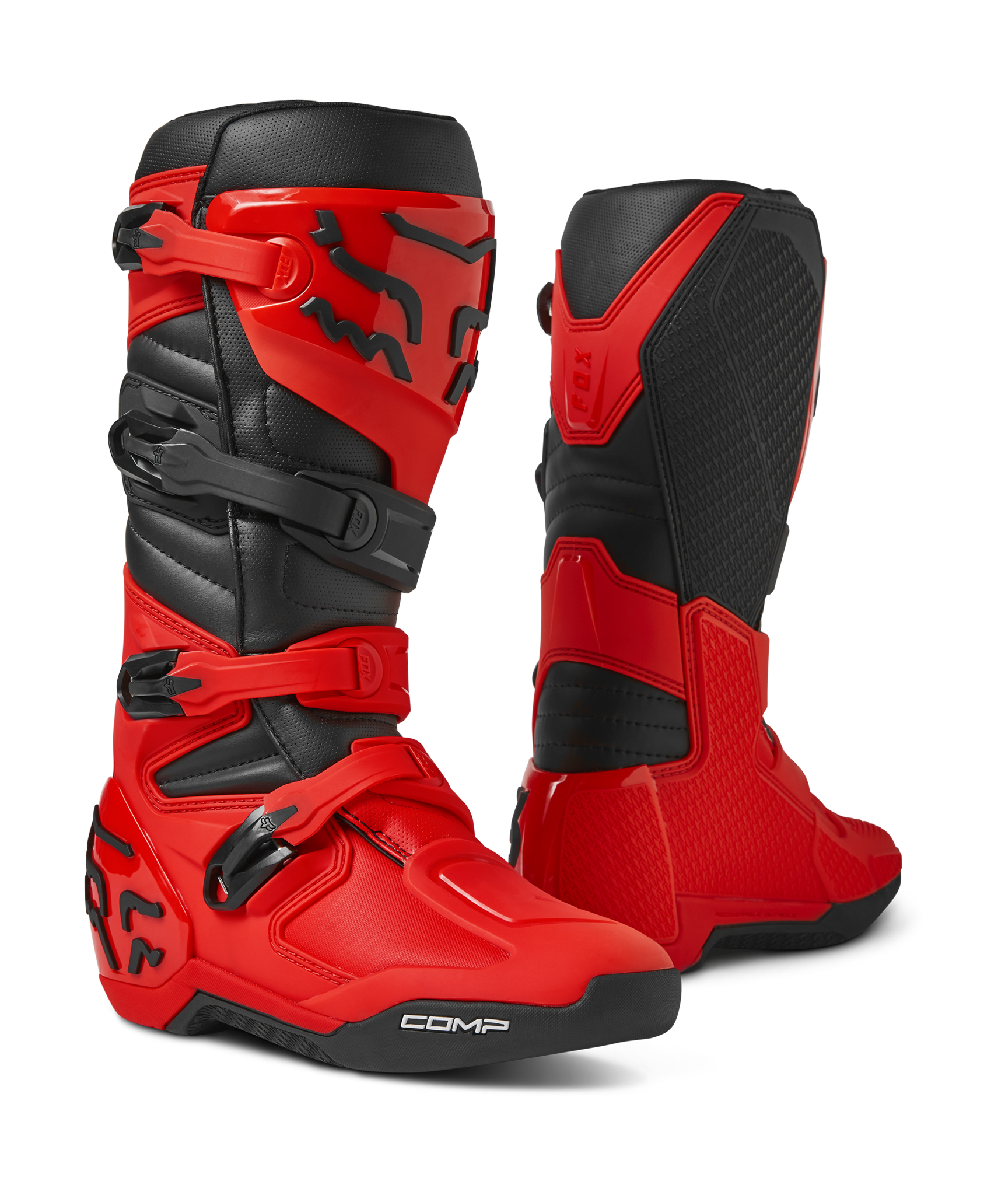 Fox Motocross Boots Comp - Fluo Red