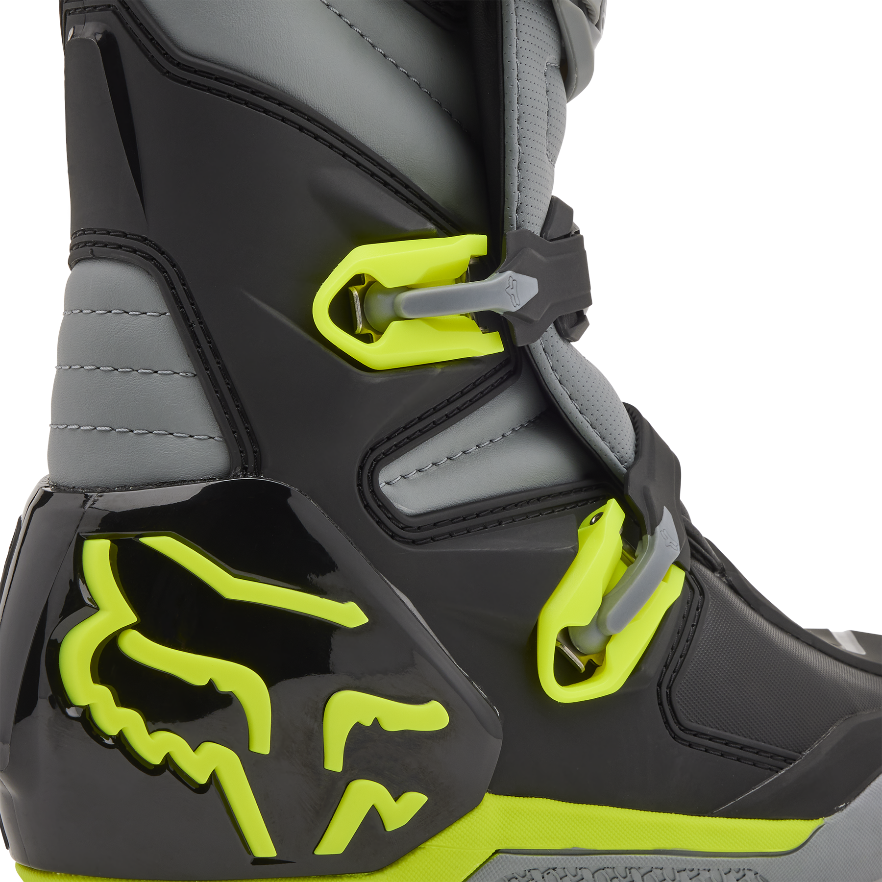 Fox Motocross Boots Comp - Grey / Yellow