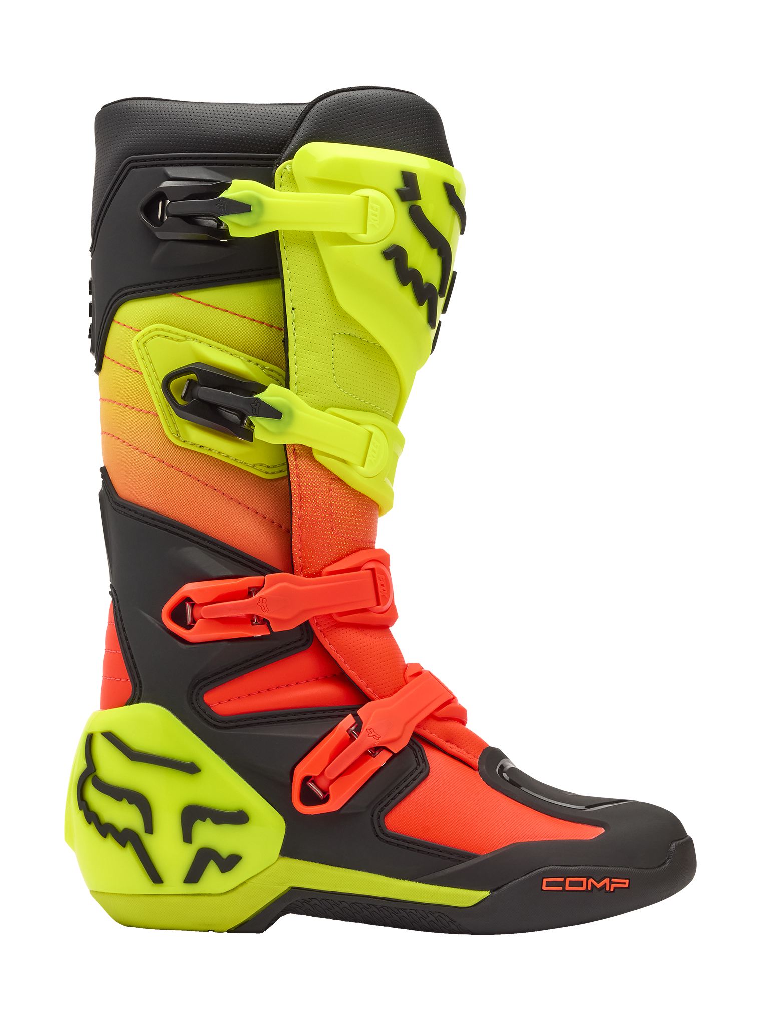 Fox Motocross Boots Comp - Orange / Yellow