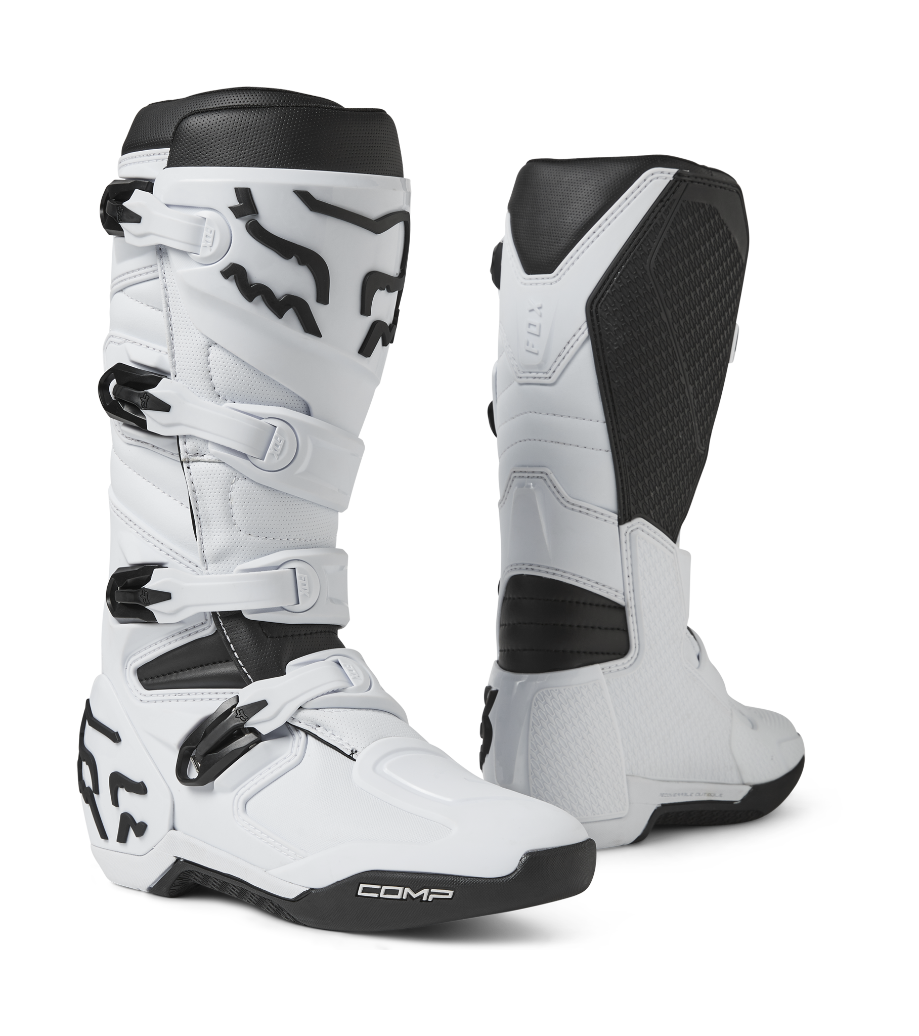 Fox Motocross Boots Comp - White