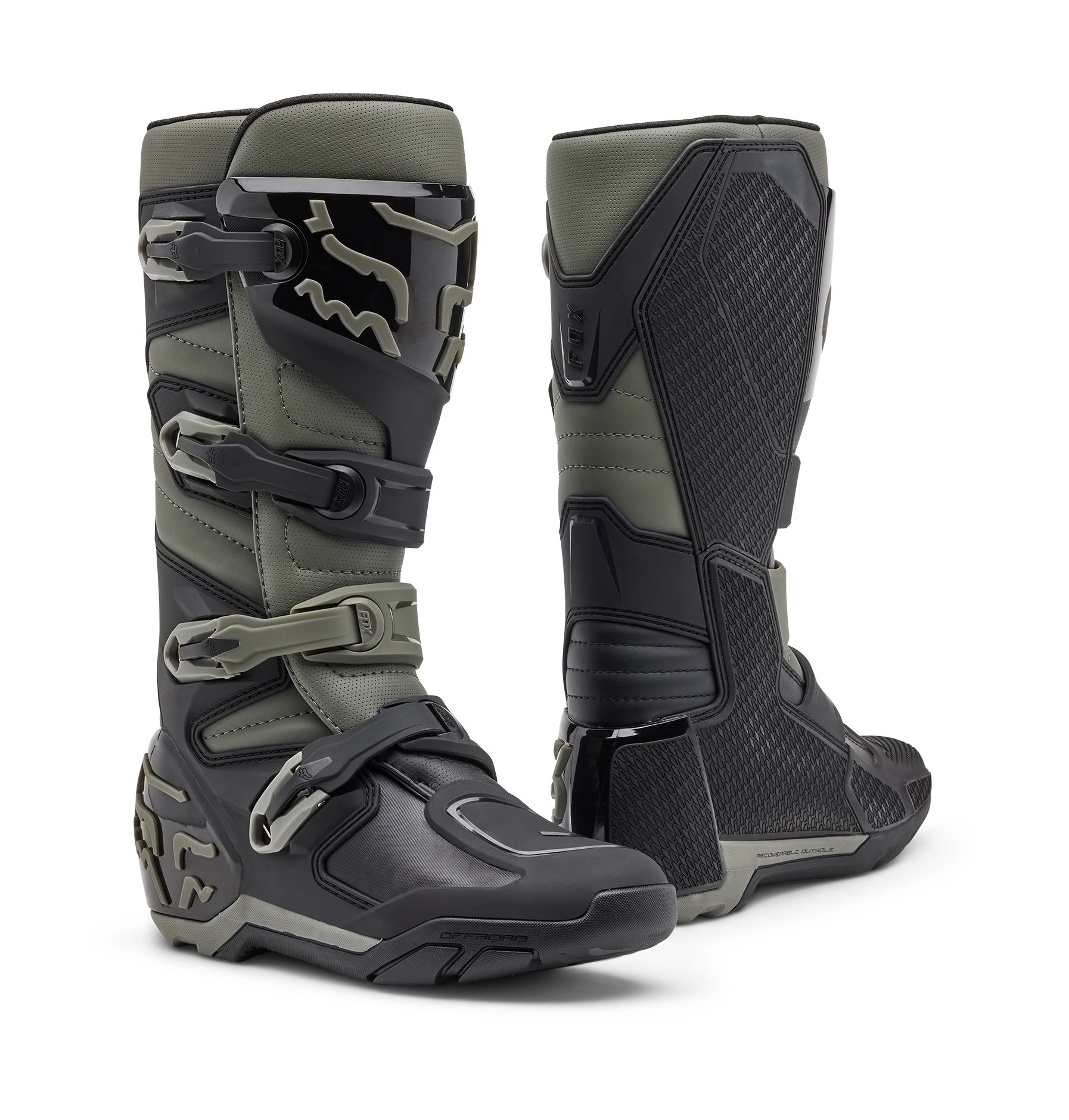 Fox Motocross Boots Comp X - Grey / Black