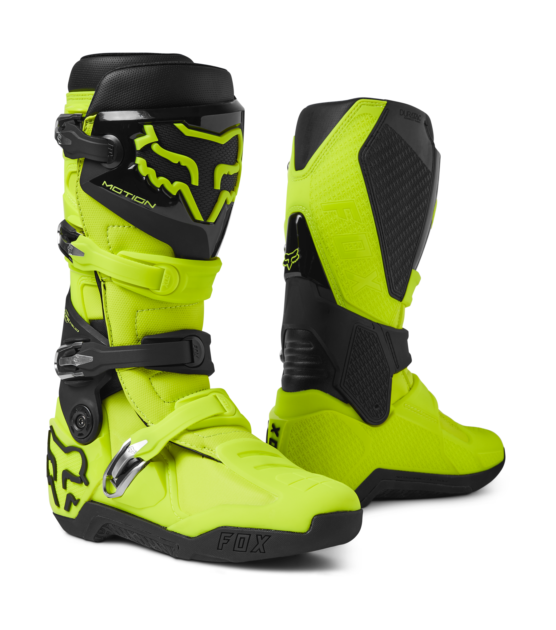 Fox Motocross Boots Instinct - Fluo Yellow