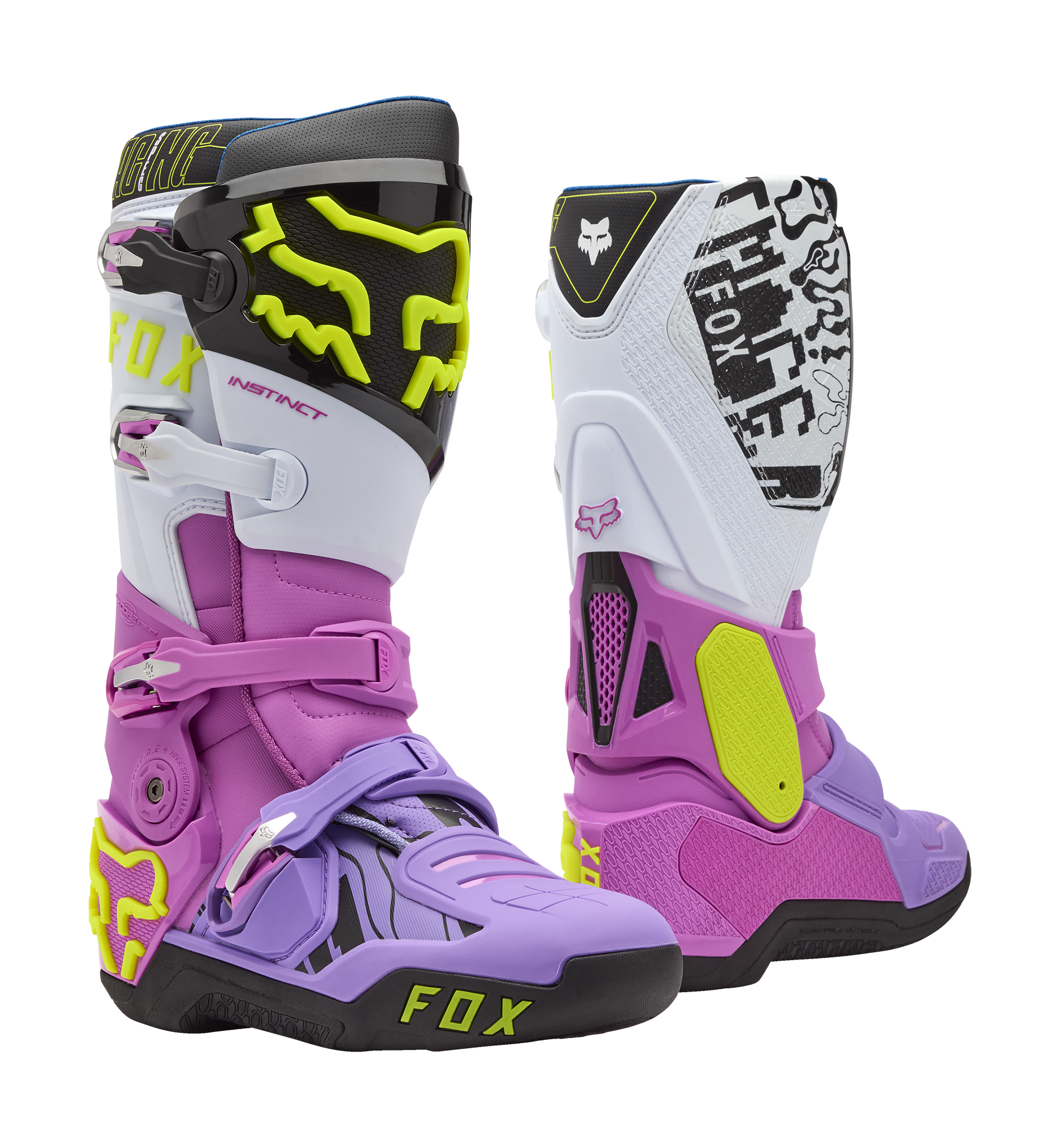 Fox Motocross Boots Instinct Image Phantom LE - Multi