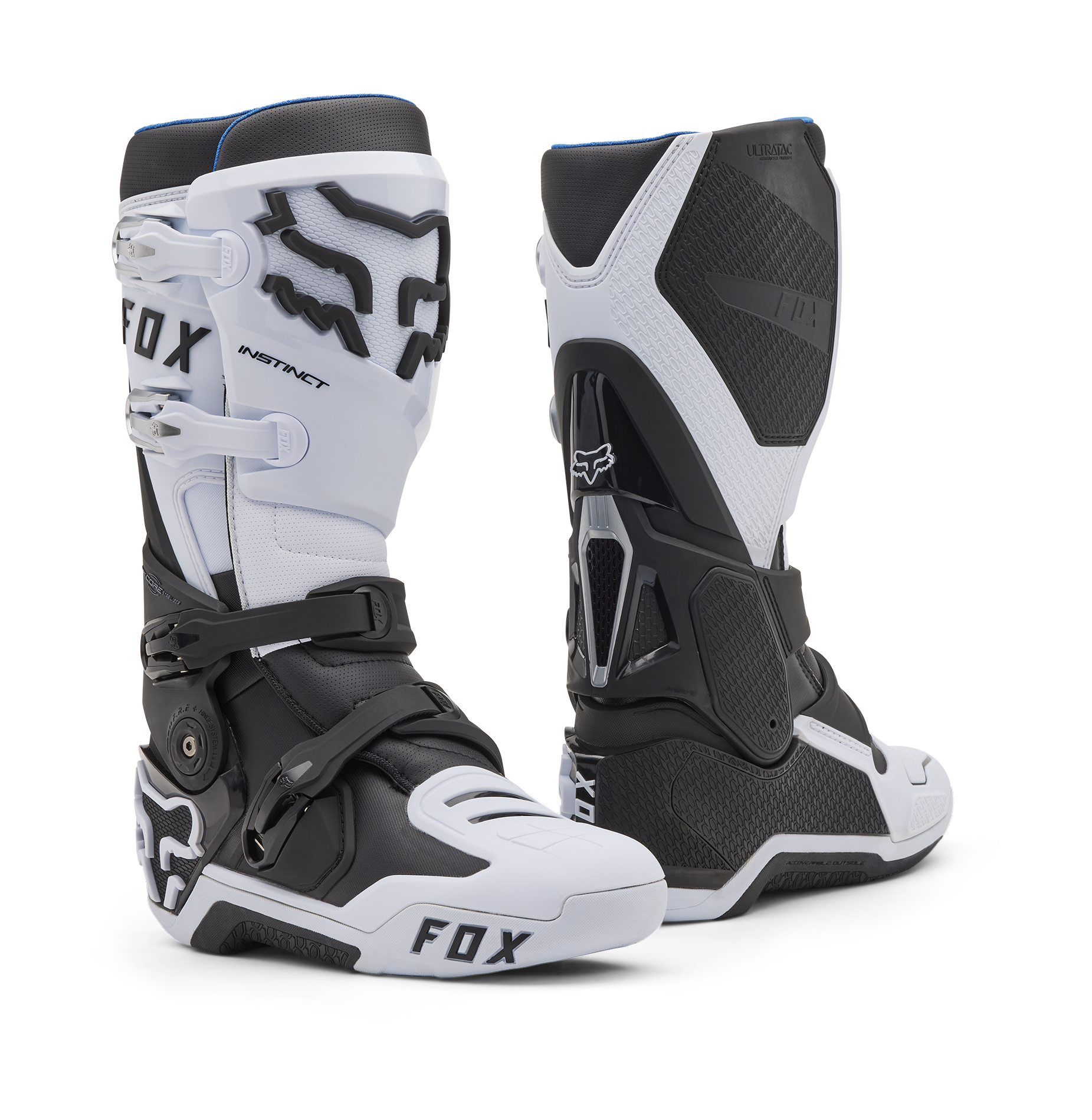Fox Motocross Boots Instinct - White / Black