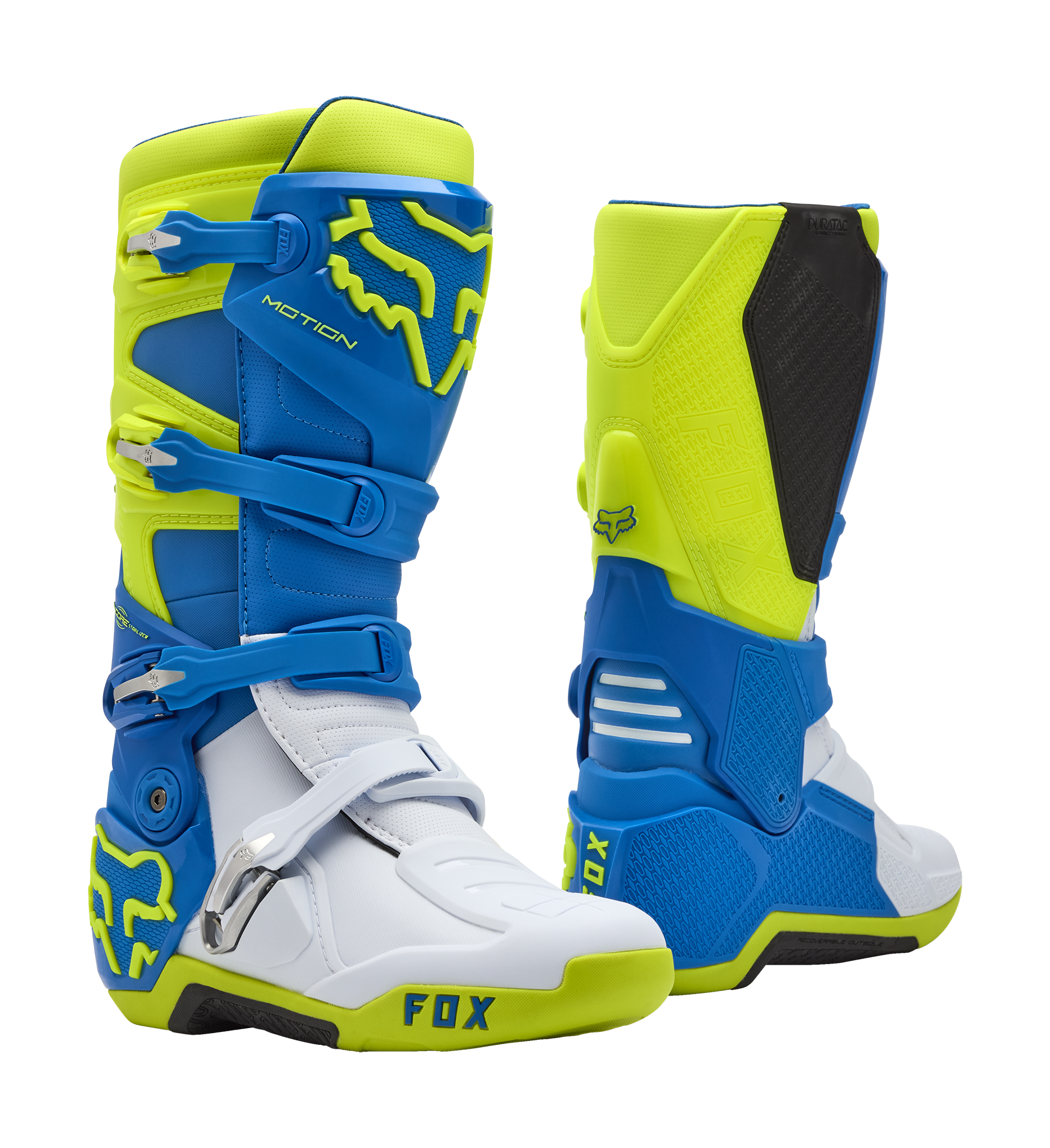 Fox Motocross Boots Motion - Blue / Yellow
