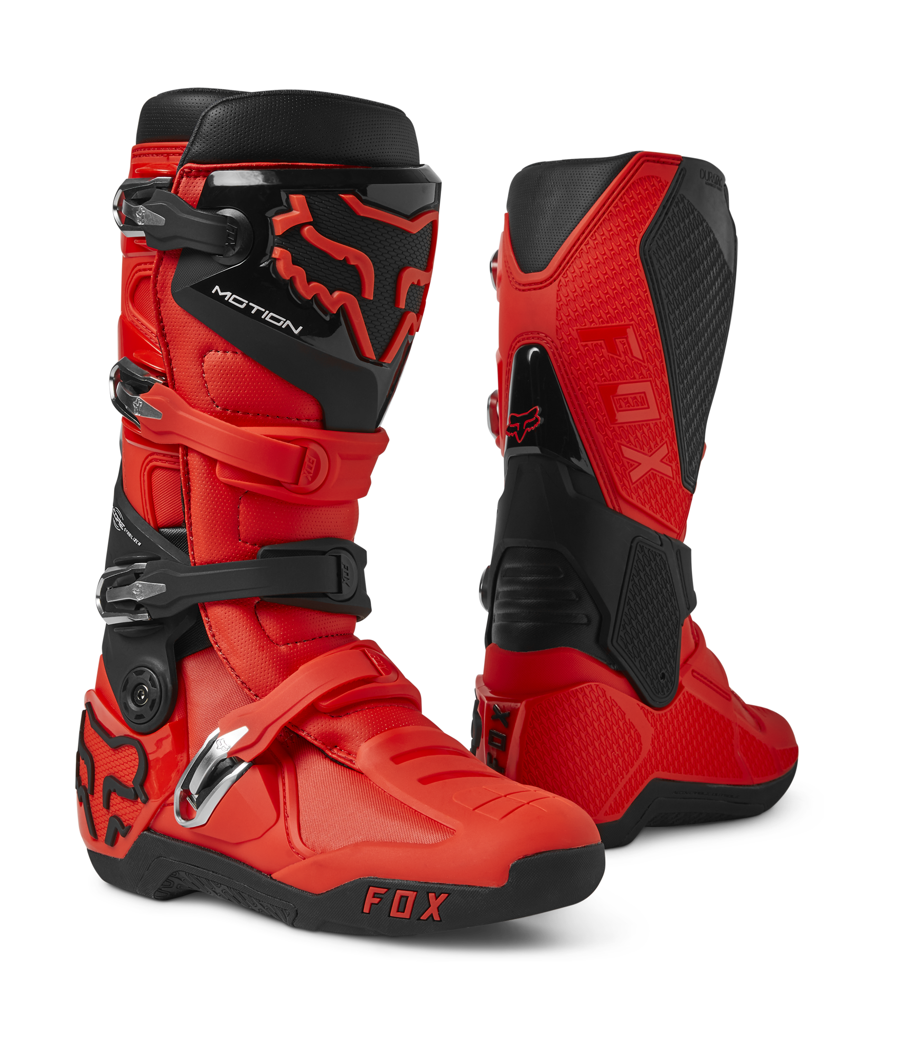 Fox Motocross Boots Motion - Fluo Red