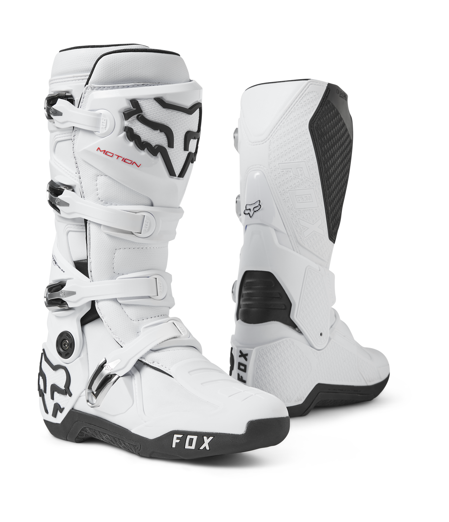 Fox Motocross Boots Motion - White