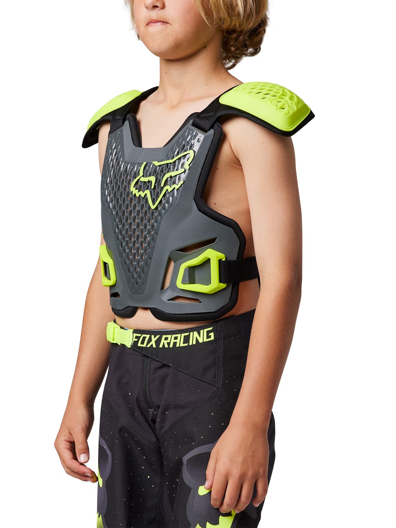 Fox Youth Chest Protector R3 - Dark Shadow