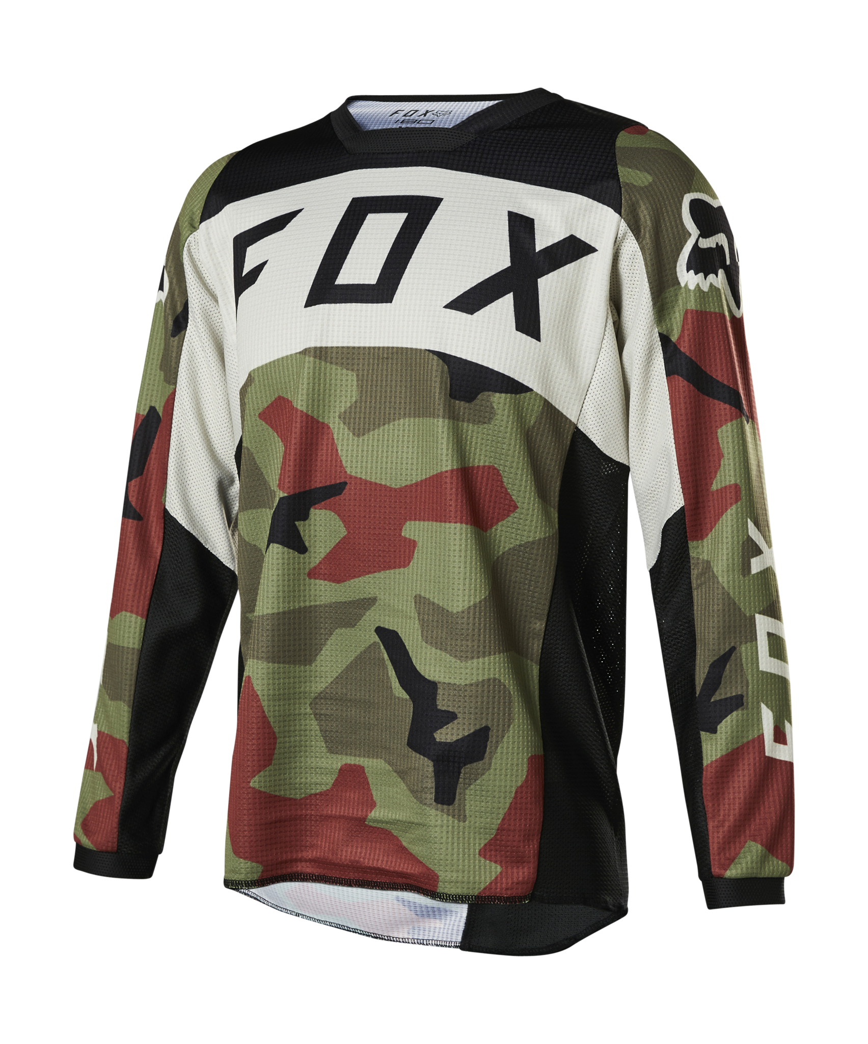 Fox Youth Motocross Jersey 180 Bnkr - Green Camo