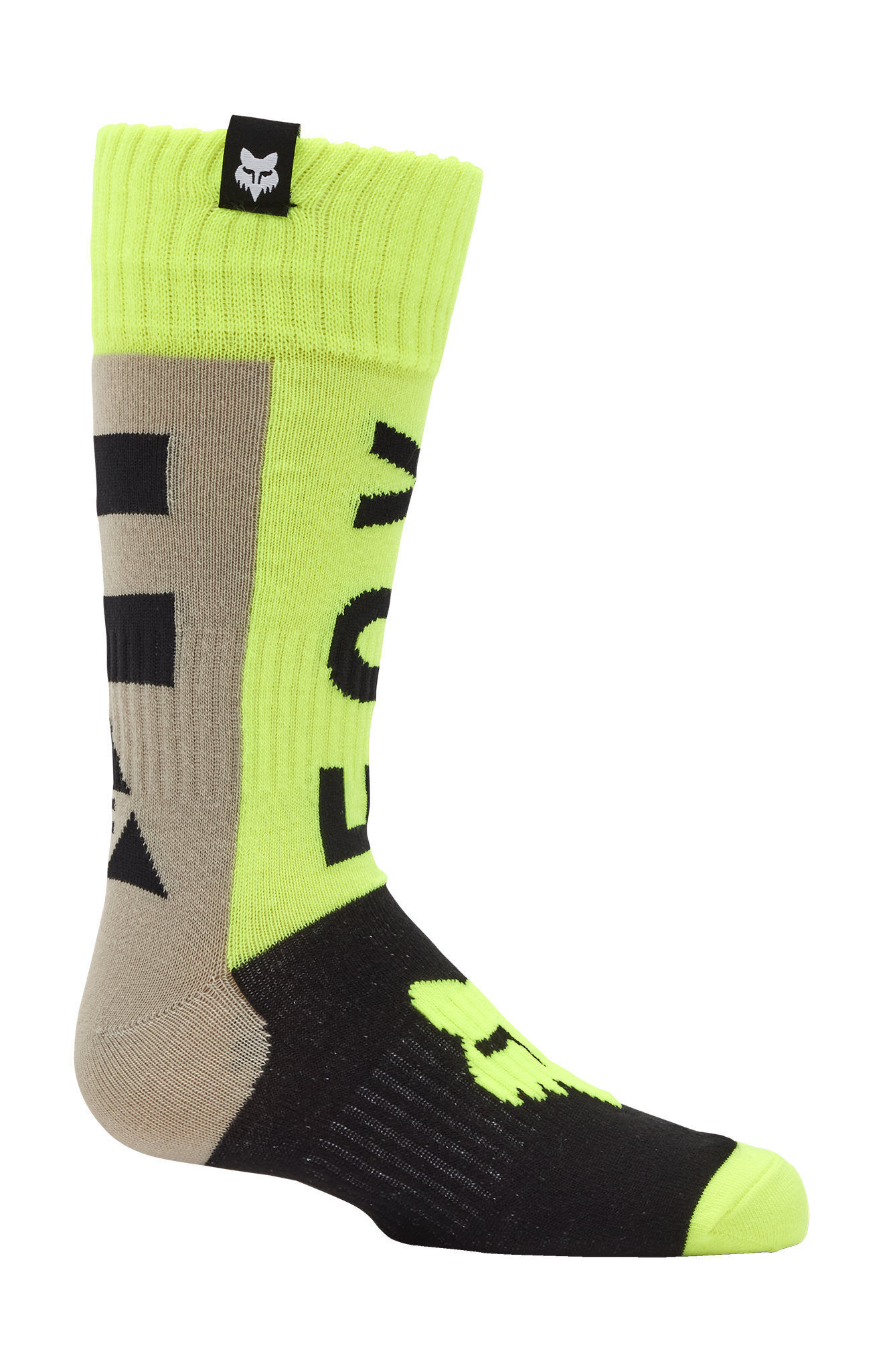 Fox Youth Motocross Socks 180 Collect - Grey / Yellow
