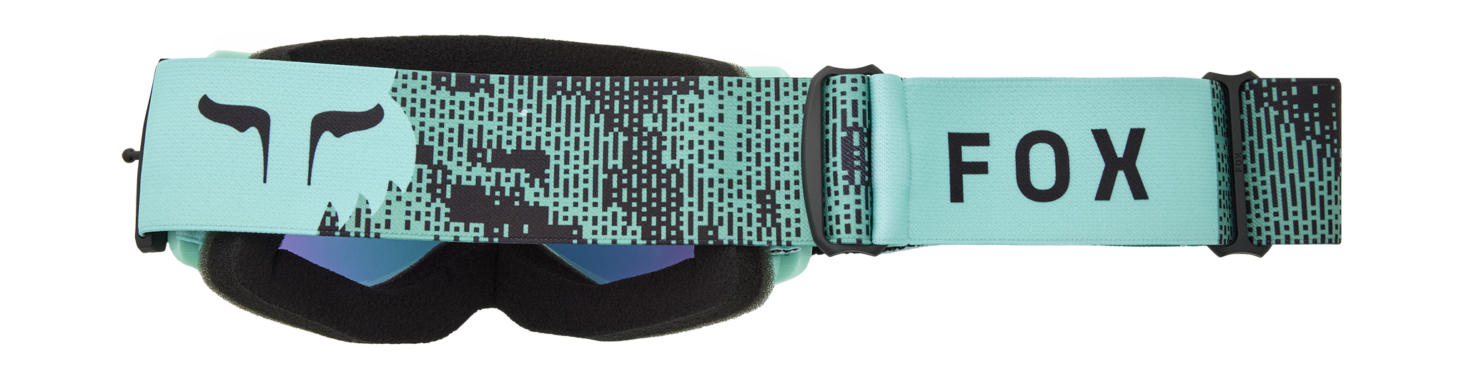 Fox Youth Motocross Goggle Main II Kairos - Turquoise - Green Spark