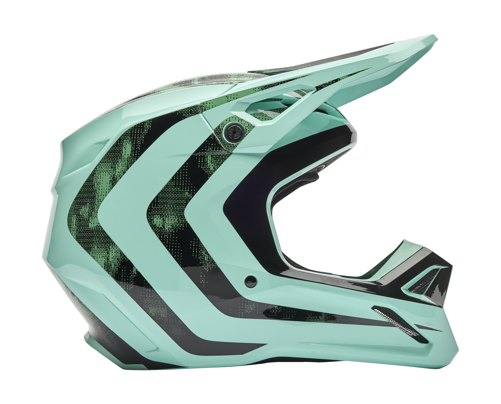 Fox Youth Motocross Helmet V1 Kairos - Turquoise