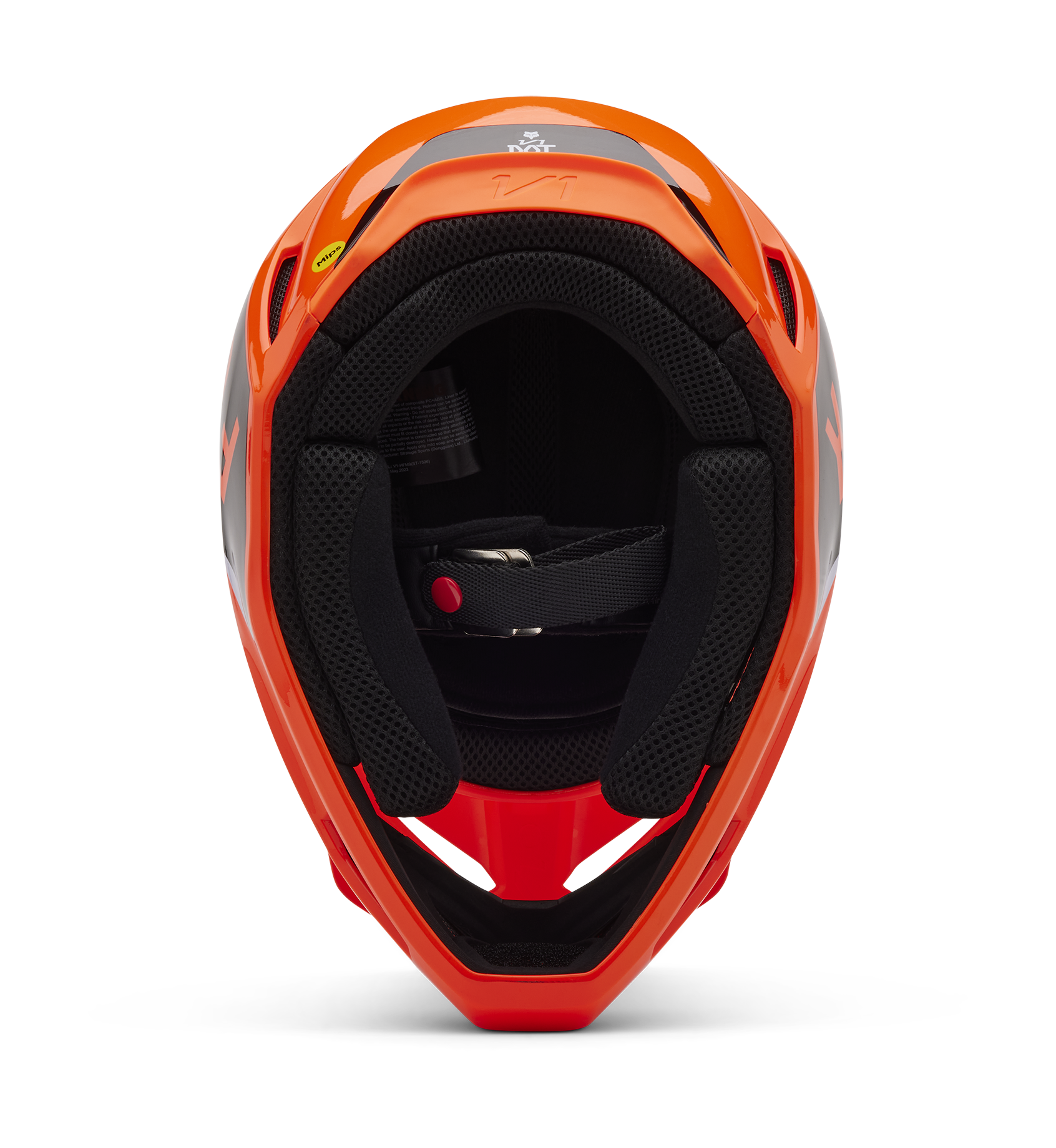 Fox Youth Motocross Helmet V1 Lean - Fluo Orange