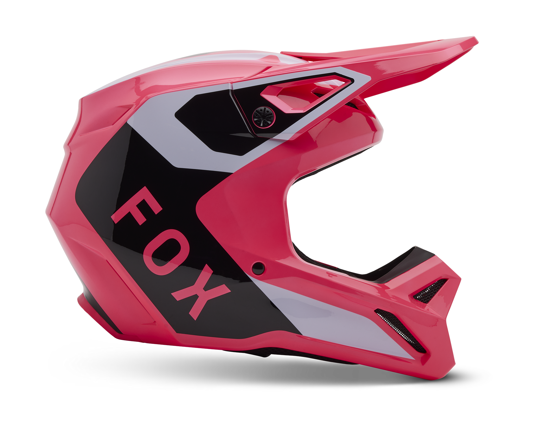 Fox Youth Motocross Helmet V1 Lean - Pink