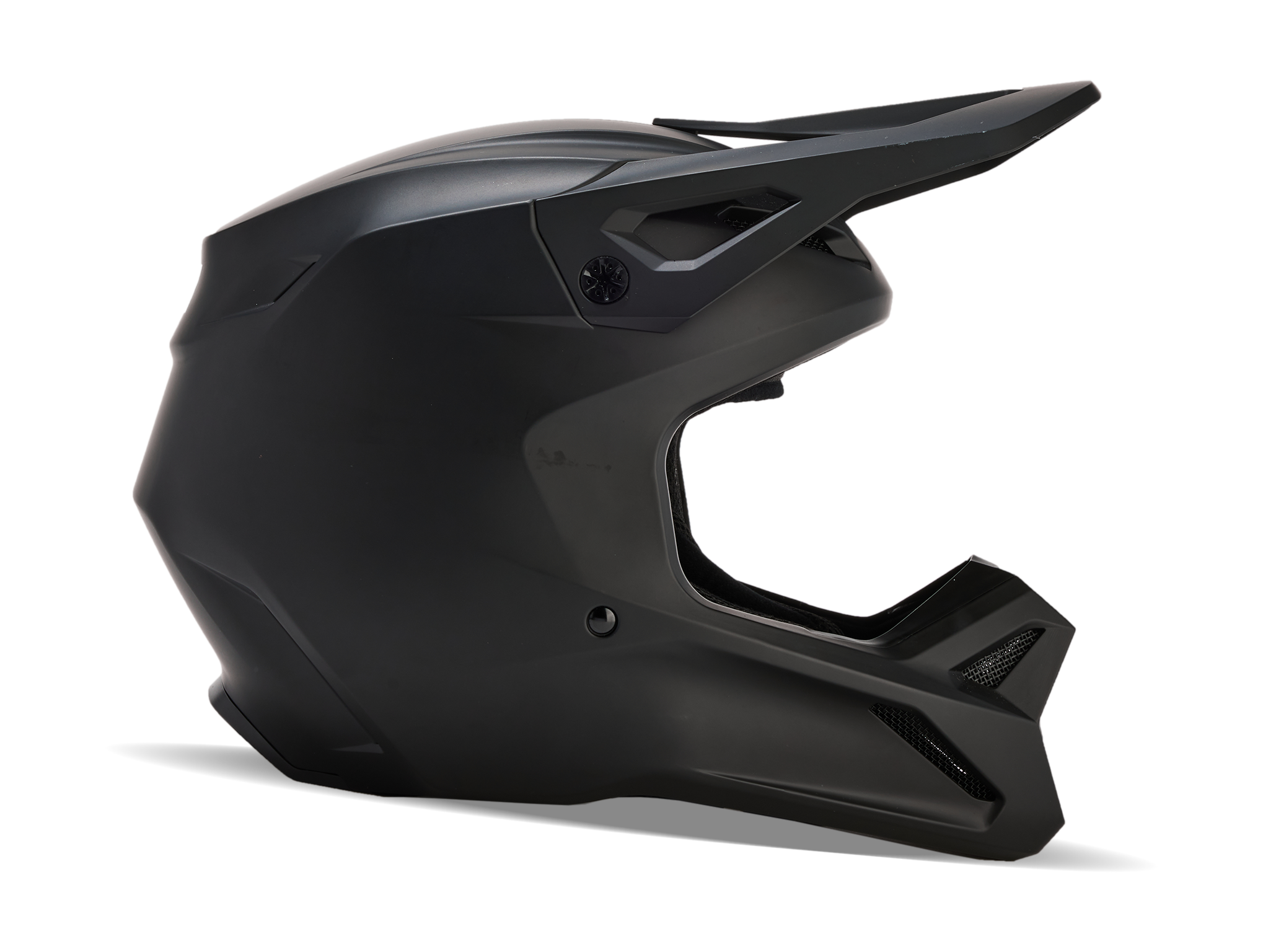Fox Youth Motocross Helmet V1 Matte - Matte Black