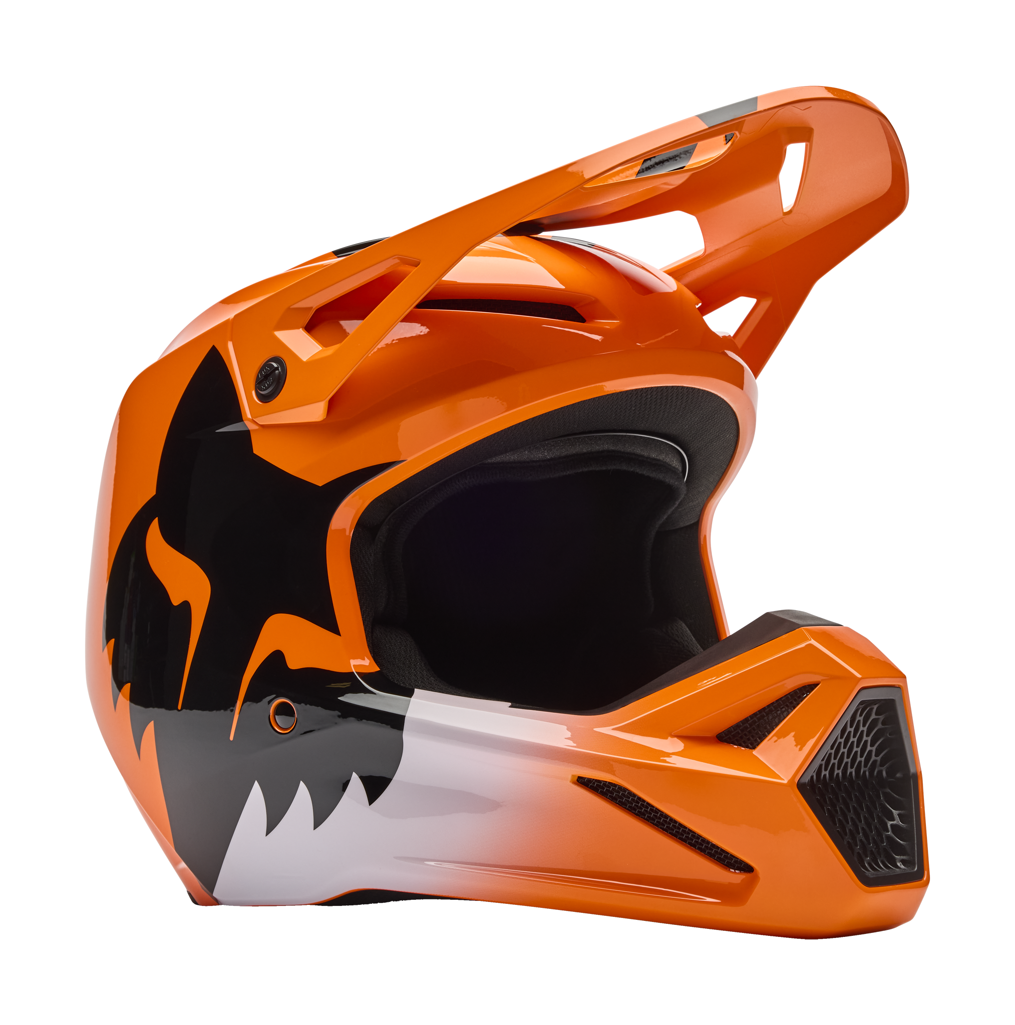 Fox Youth Motocross Helmet V1 Shield - Fluo Orange